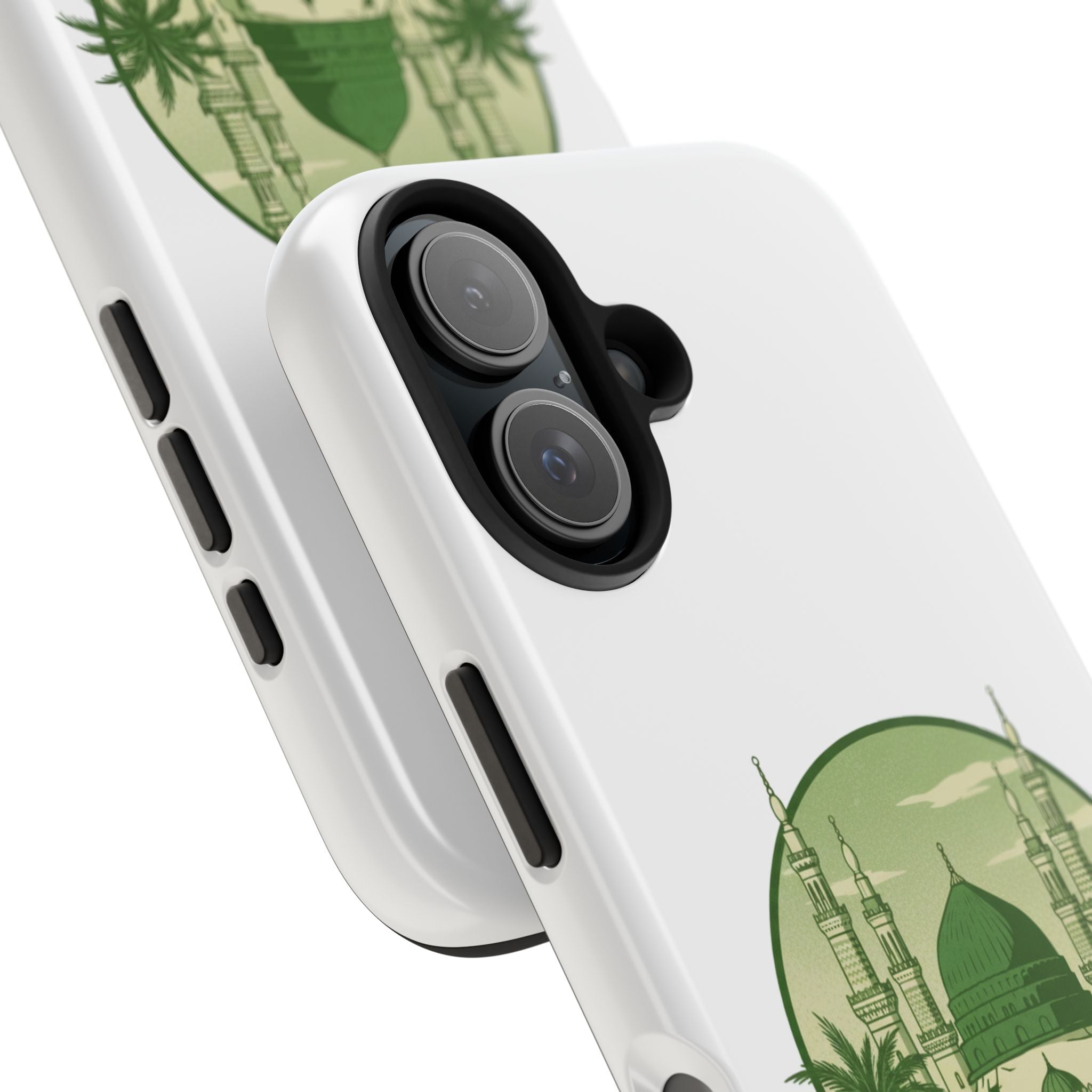 Medina Mosque Tough Phone Case – Islamic Landmark Green Phone Cover