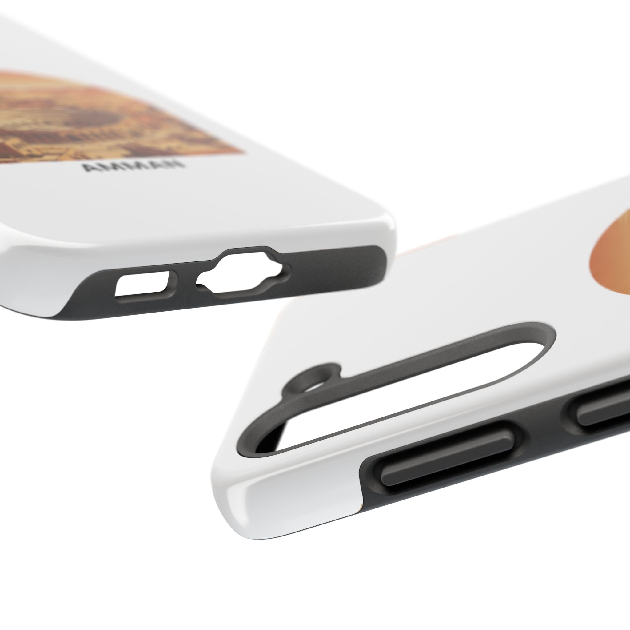 Amman Coliseum Tough Phone Case — Vintage Desert Cityscape Protective Cover