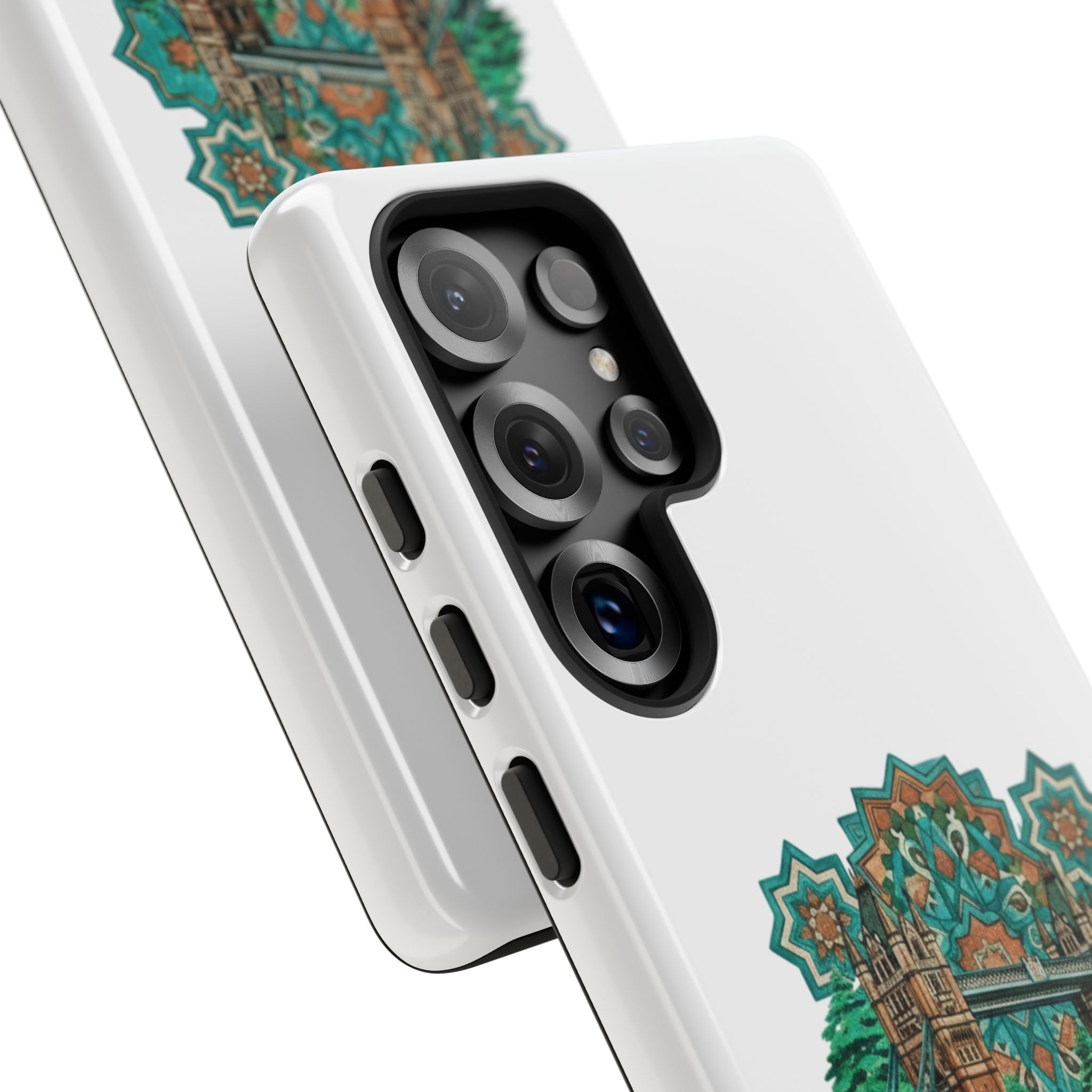 Beirut x London Ornate Phone Case — Turquoise Mosaic Gateway Design