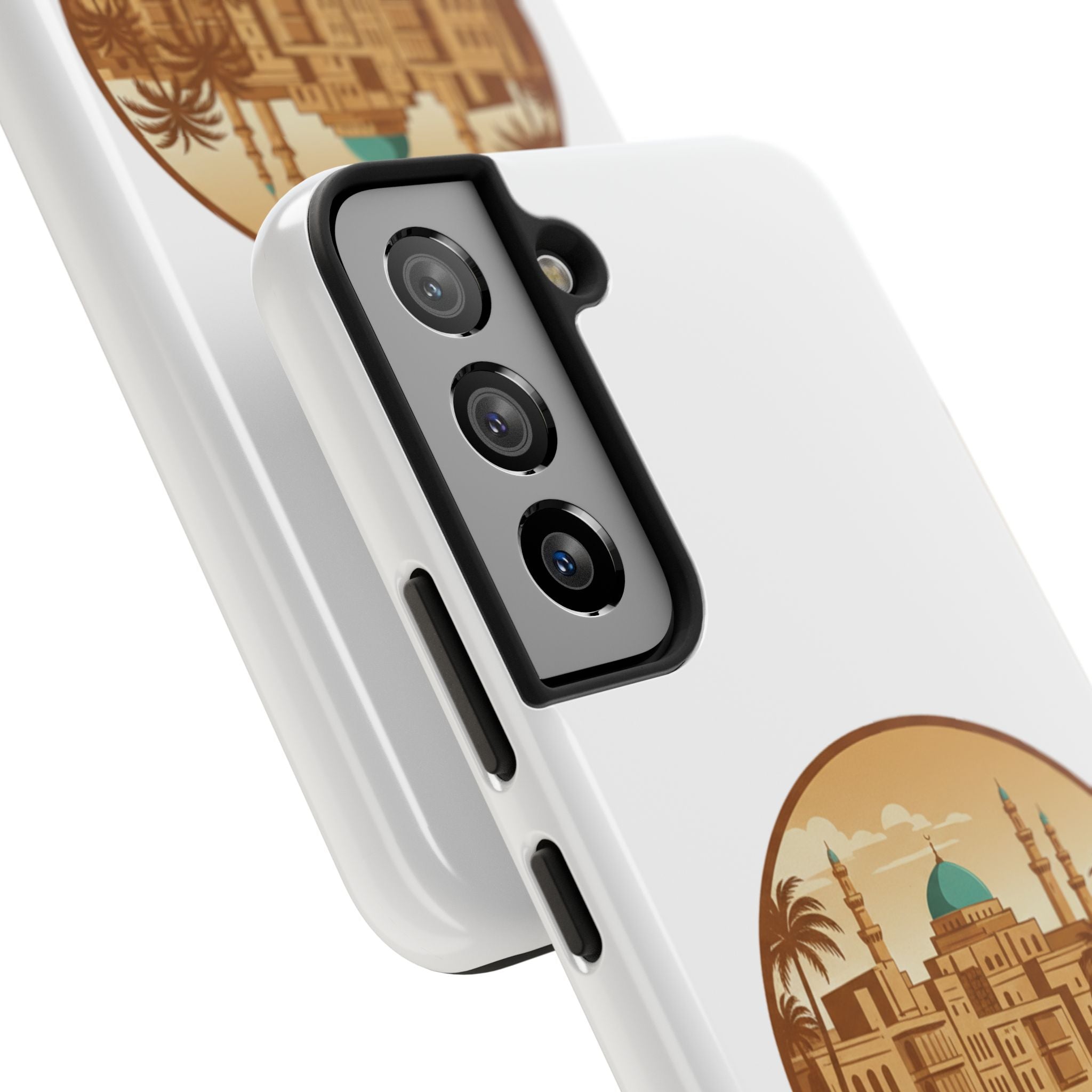 Baghdad Illustrated Tough Phone Case — Vintage Middle East Cityscape Protective Cover