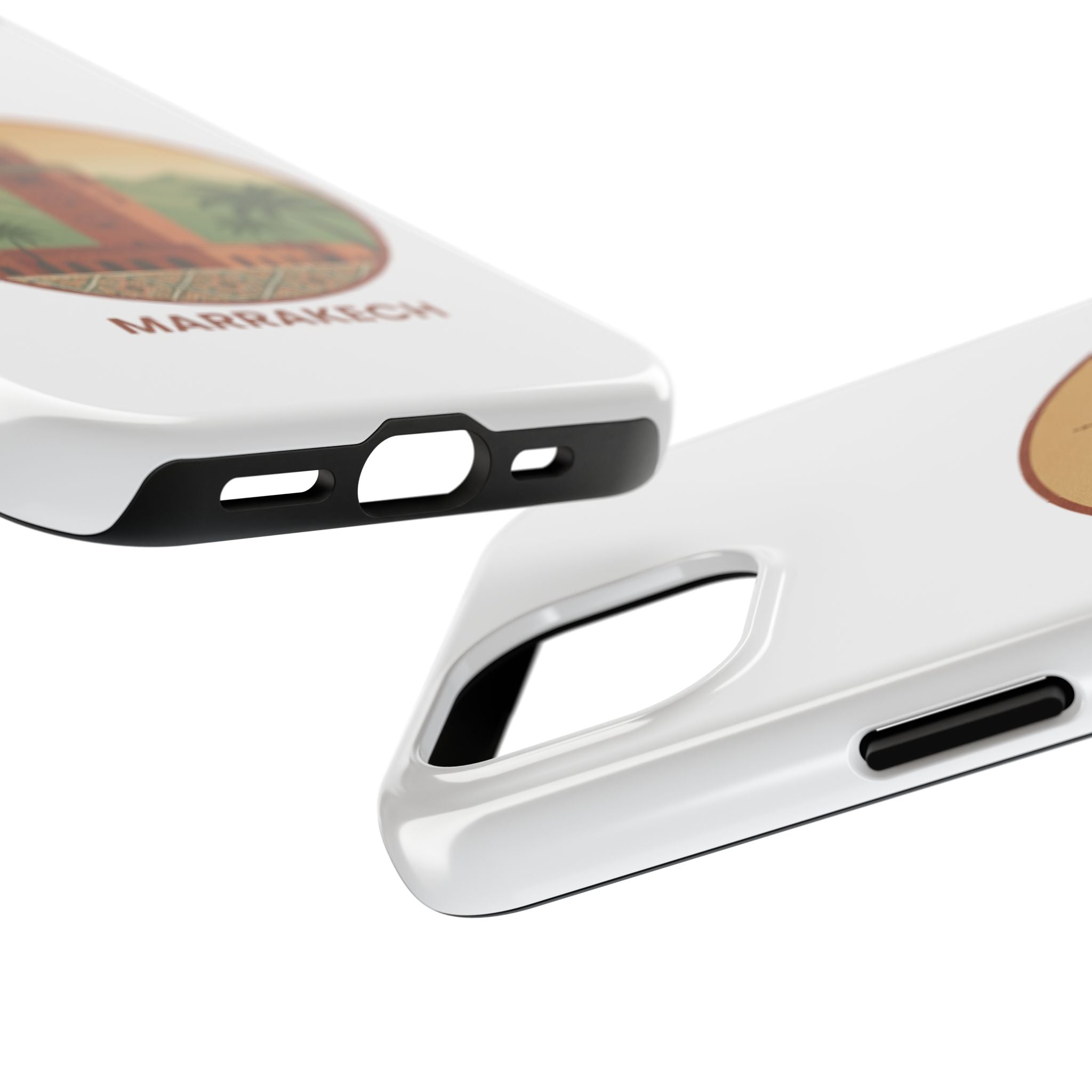 Marrakech Travel Phone Case — Vintage Moroccan Koutoubia Tower Design