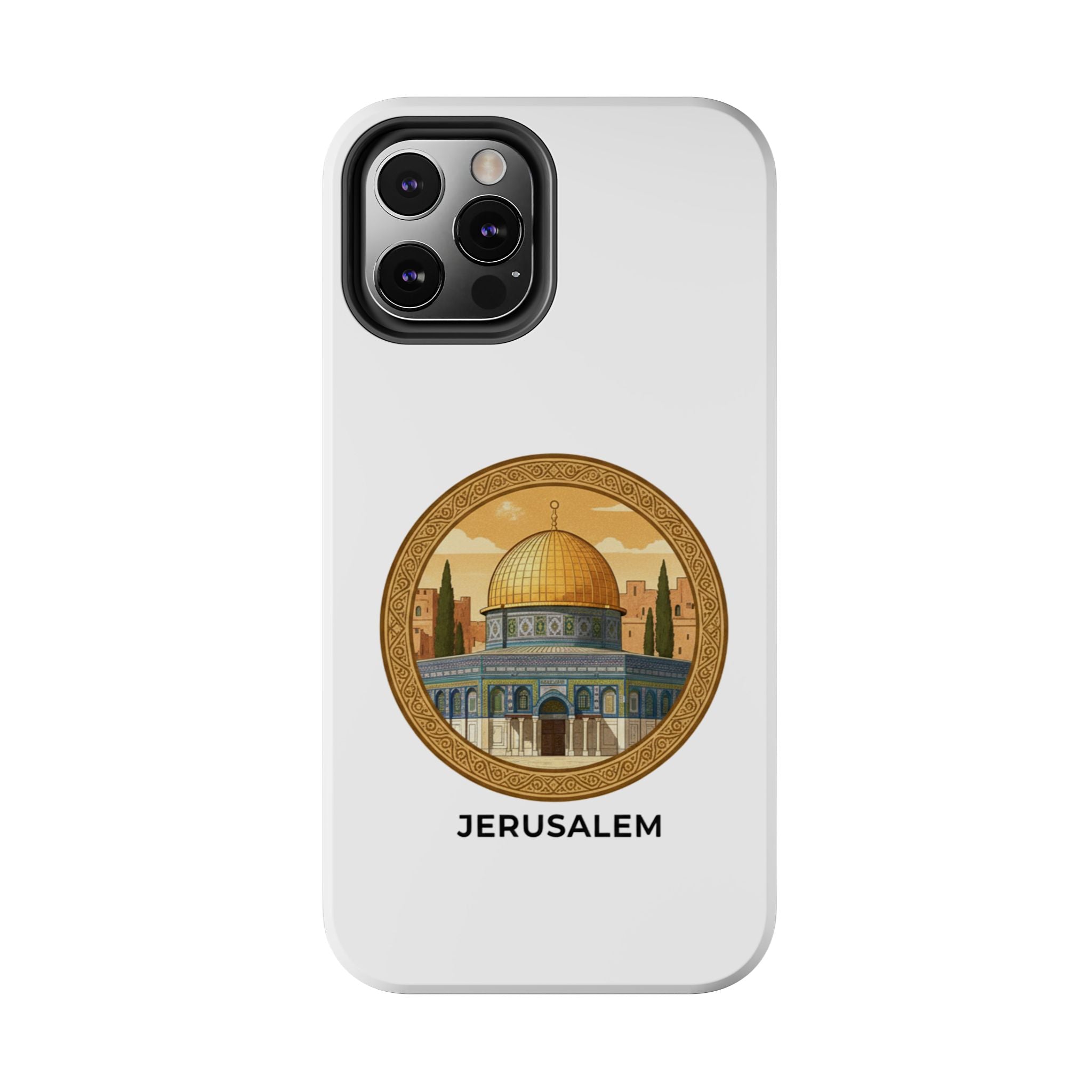 Jerusalem Dome Tough Phone Case — Golden Dome of the Rock Illustration