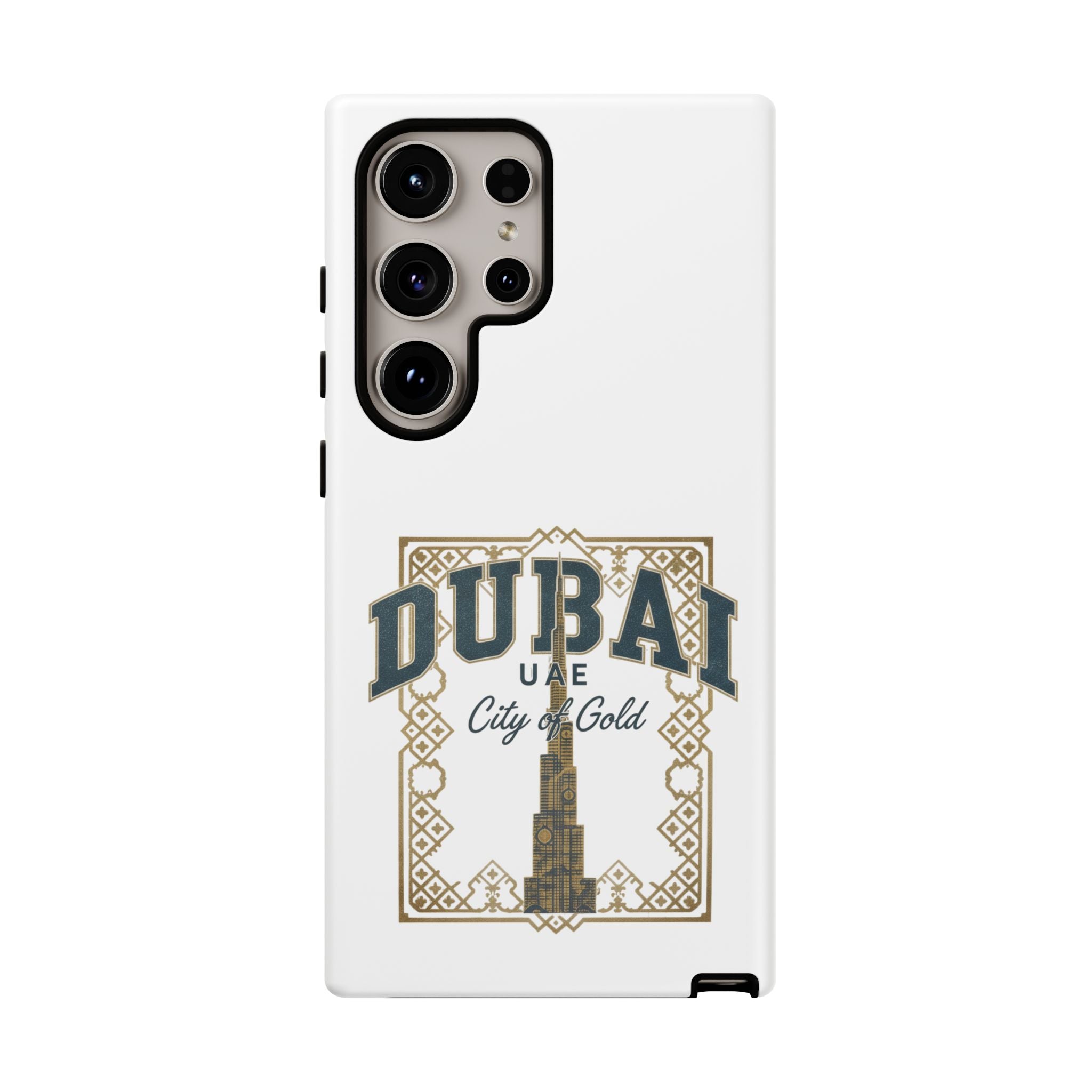 Dubai City of Gold Tough Phone Case — Protective Travel Phone Cover