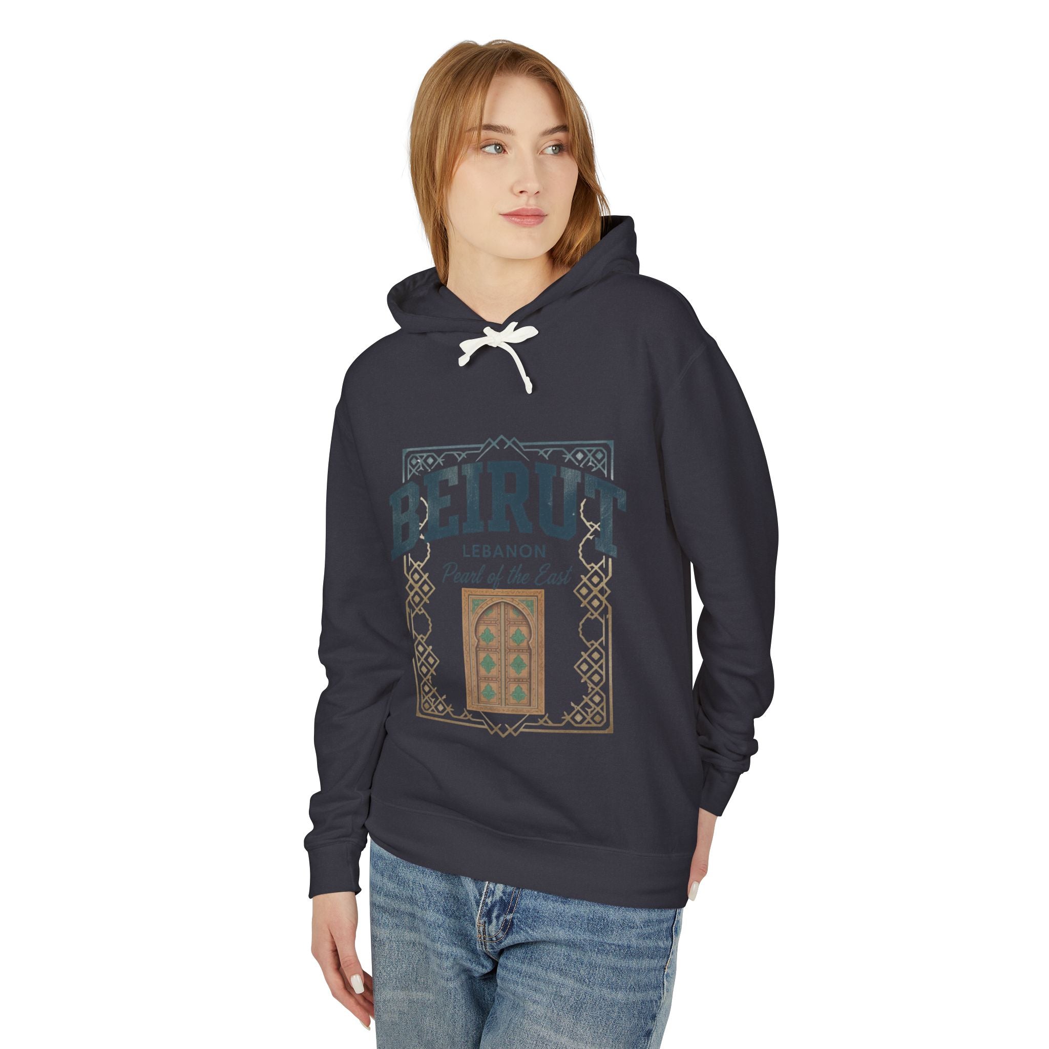 Beirut Vintage Door Hoodie — Lebanon "Pearl of the East" Travel Sweatshirt