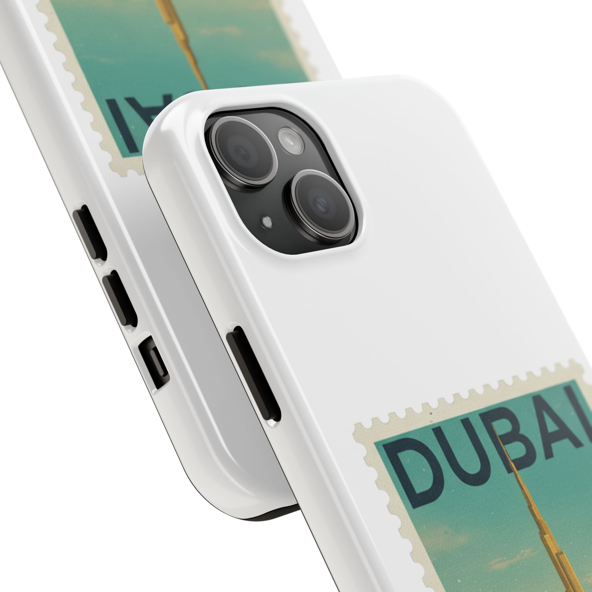 Dubai Postage Stamp Phone Case — Travel-Inspired Tough iPhone Case
