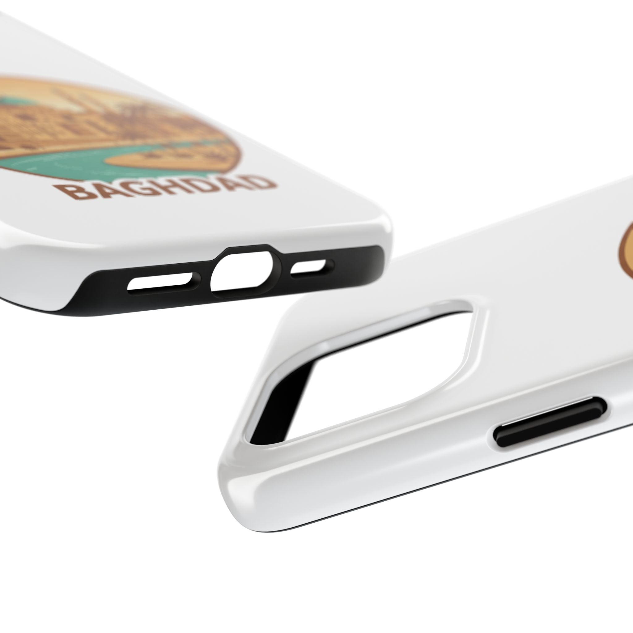 Baghdad Illustrated Tough Phone Case — Vintage Middle East Cityscape Protective Cover