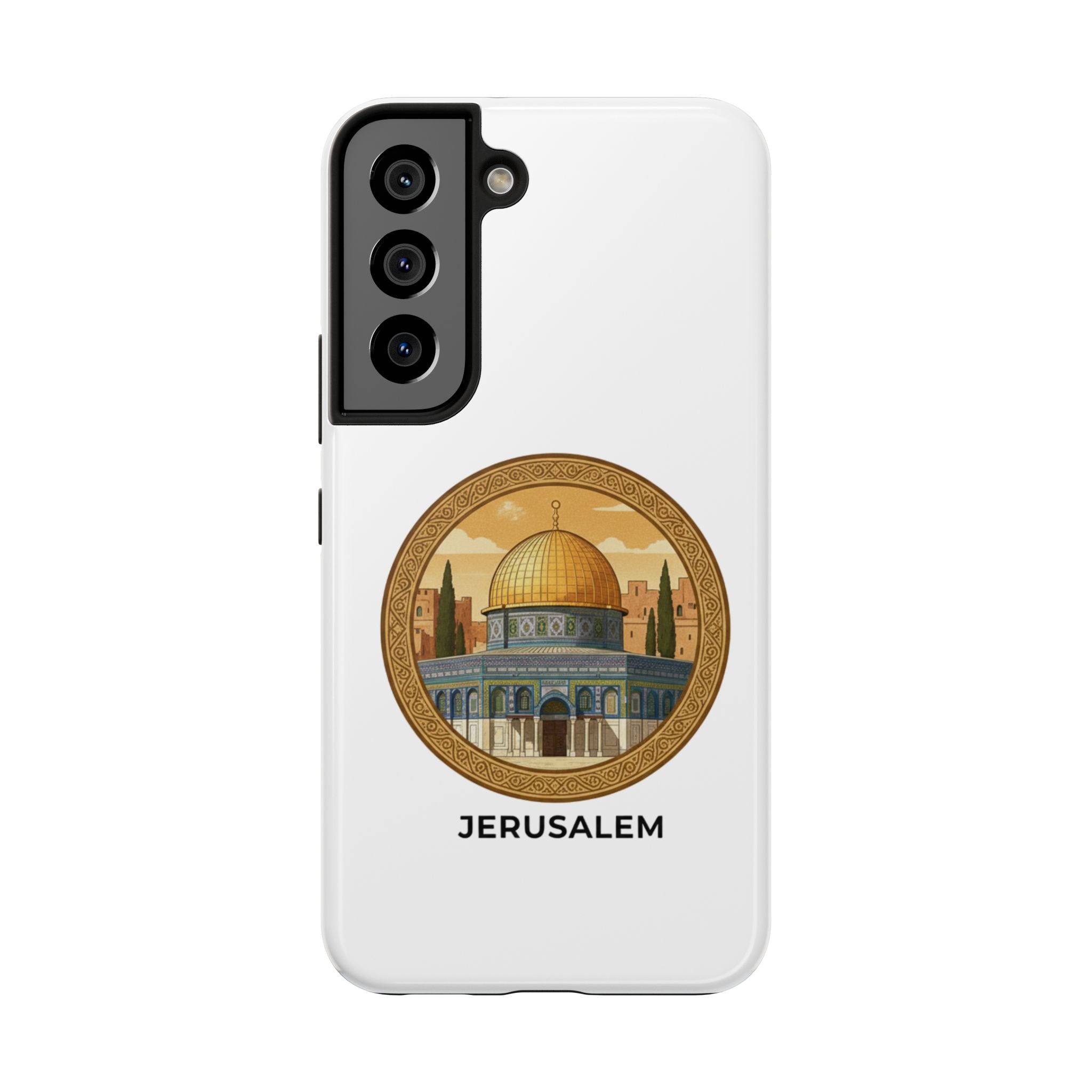 Jerusalem Dome Tough Phone Case — Golden Dome of the Rock Illustration