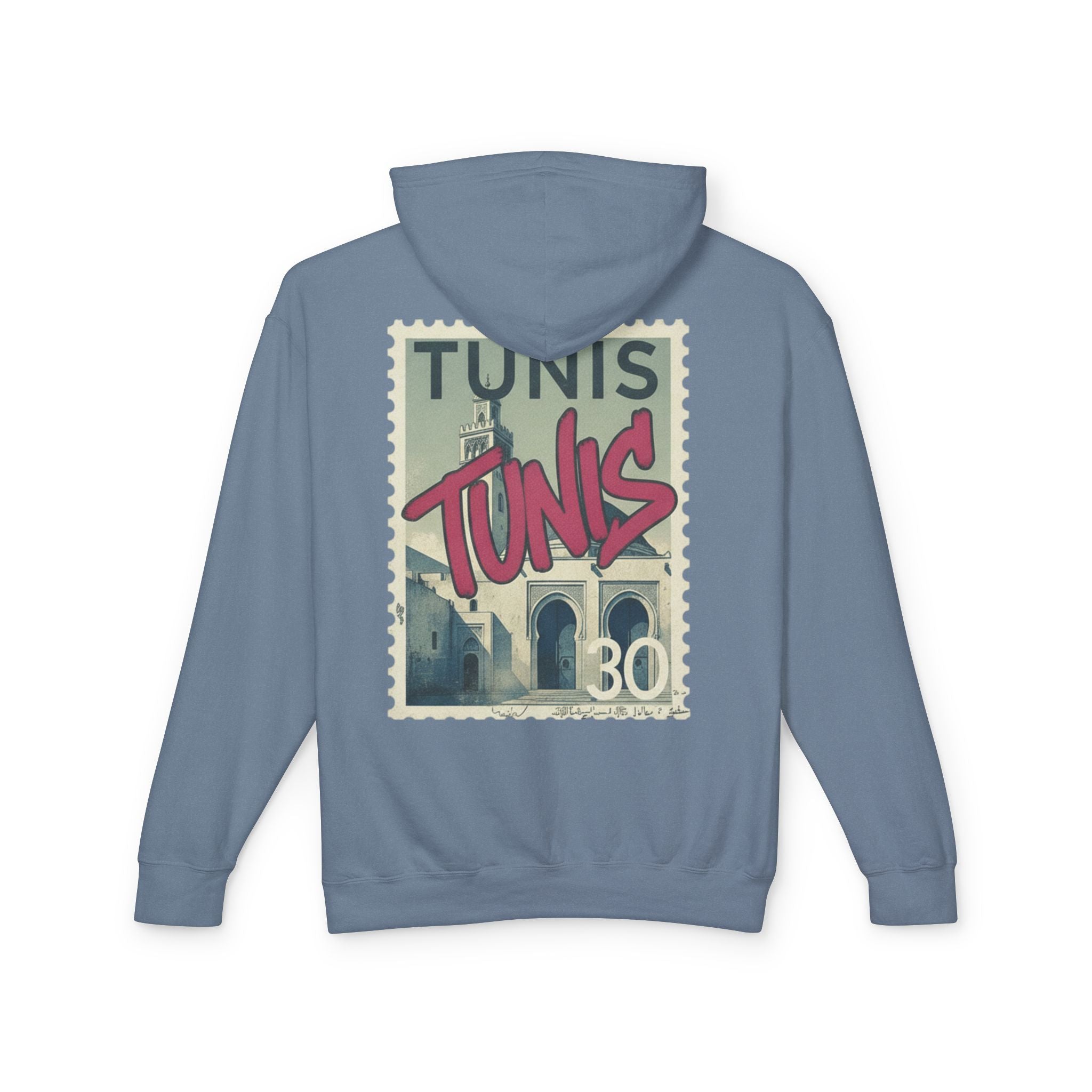 Tunis Vintage Stamp Hooded Sweatshirt