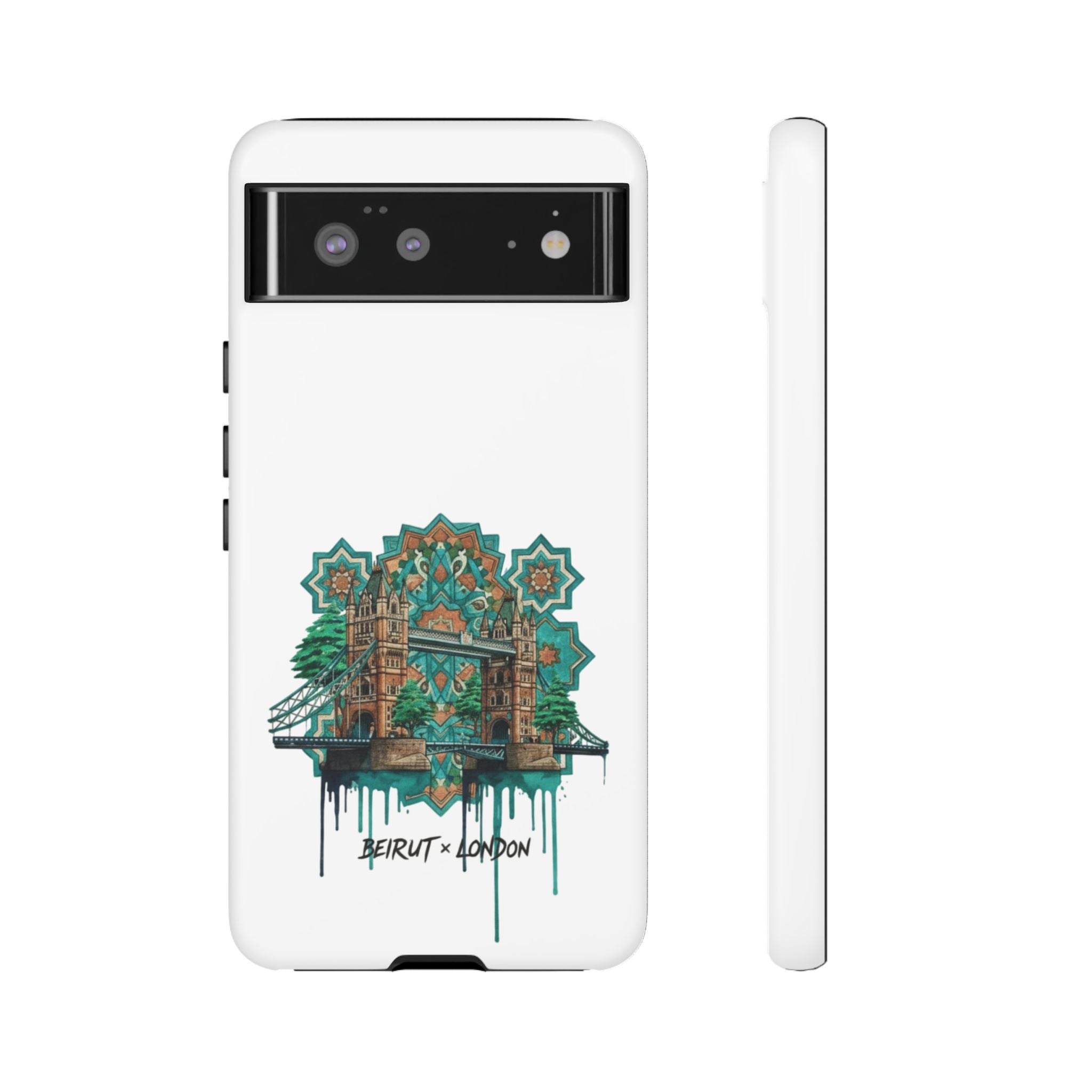 Beirut x London Ornate Phone Case — Turquoise Mosaic Gateway Design