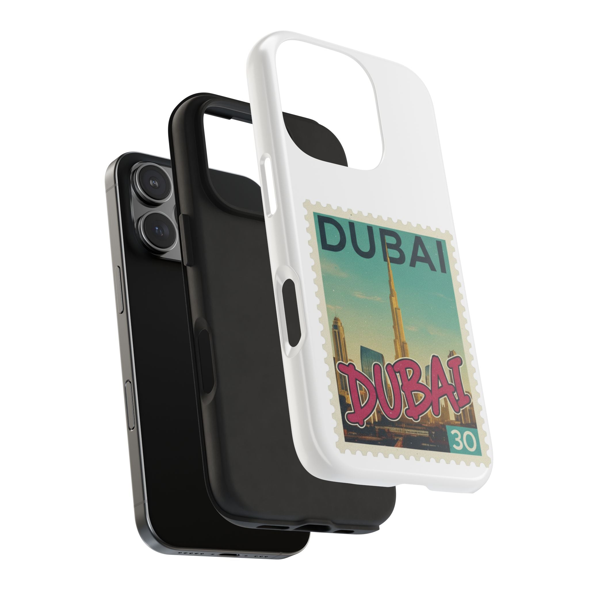 Dubai Postage Stamp Phone Case — Travel-Inspired Tough iPhone Case