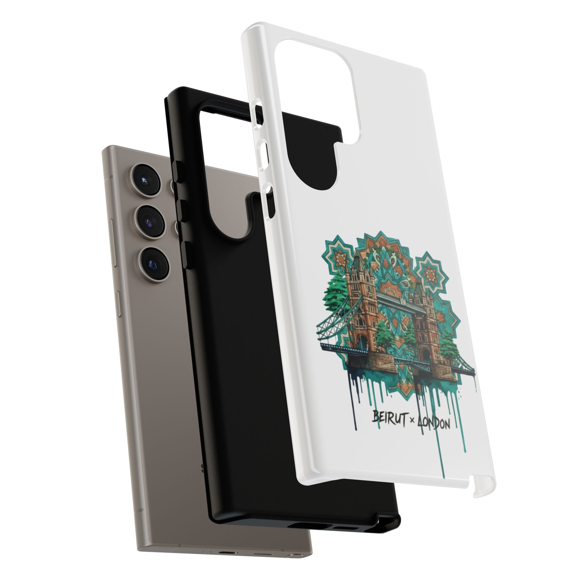 Beirut x London Ornate Phone Case — Turquoise Mosaic Gateway Design