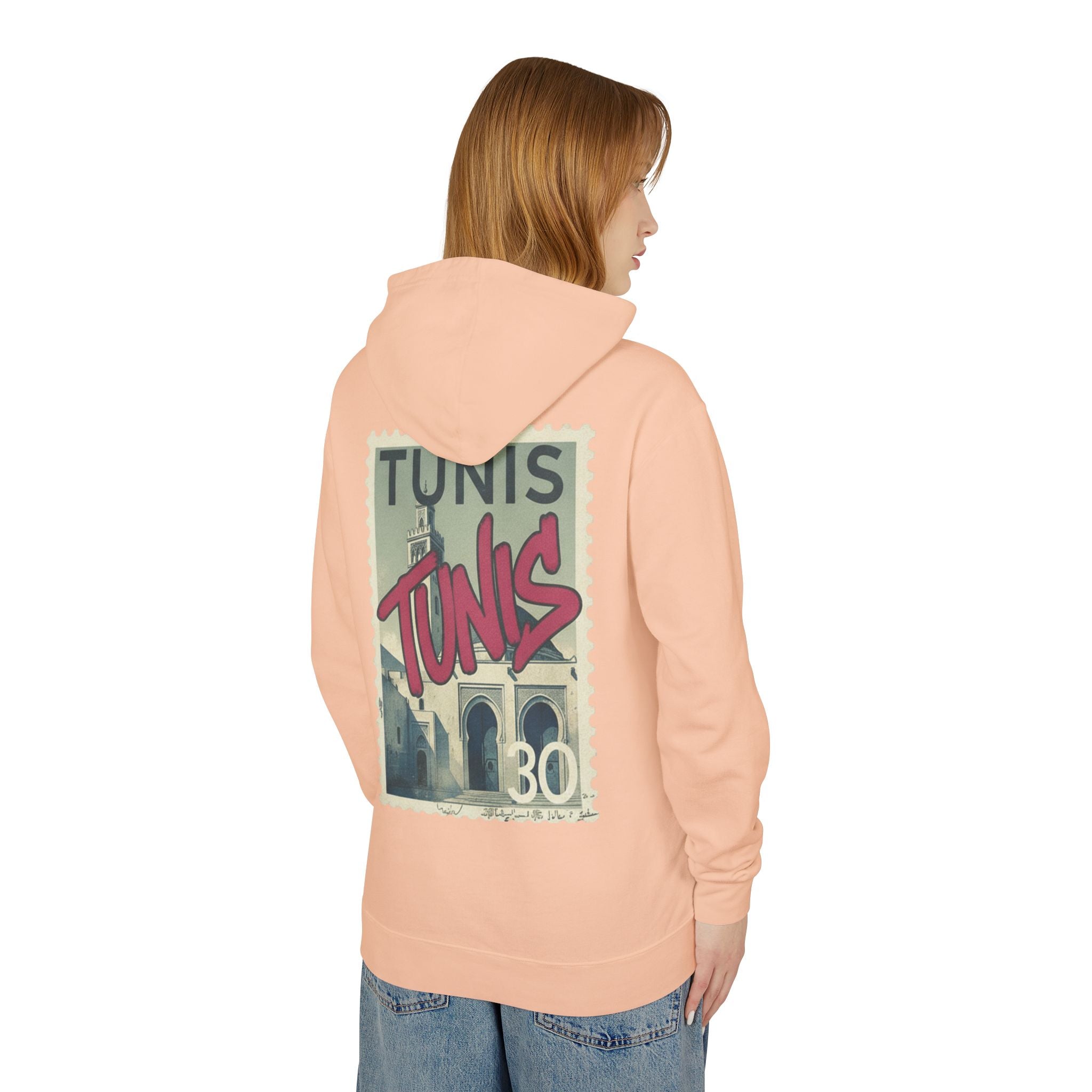 Tunis Vintage Stamp Hooded Sweatshirt