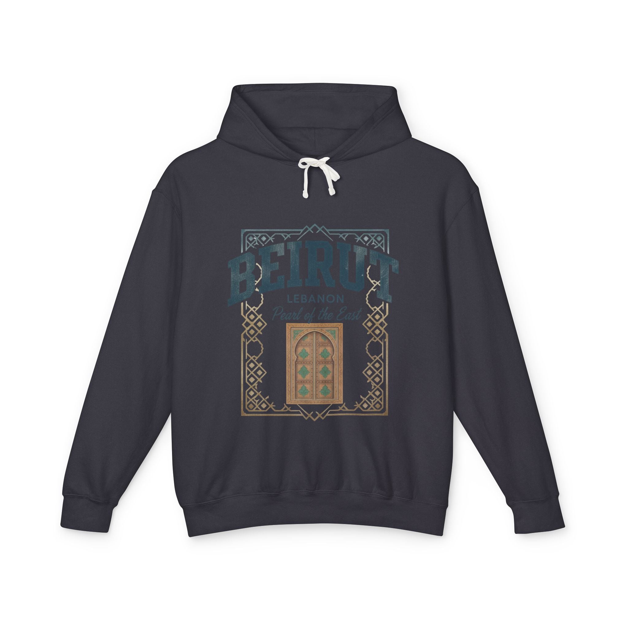 Beirut Vintage Door Hoodie — Lebanon "Pearl of the East" Travel Sweatshirt