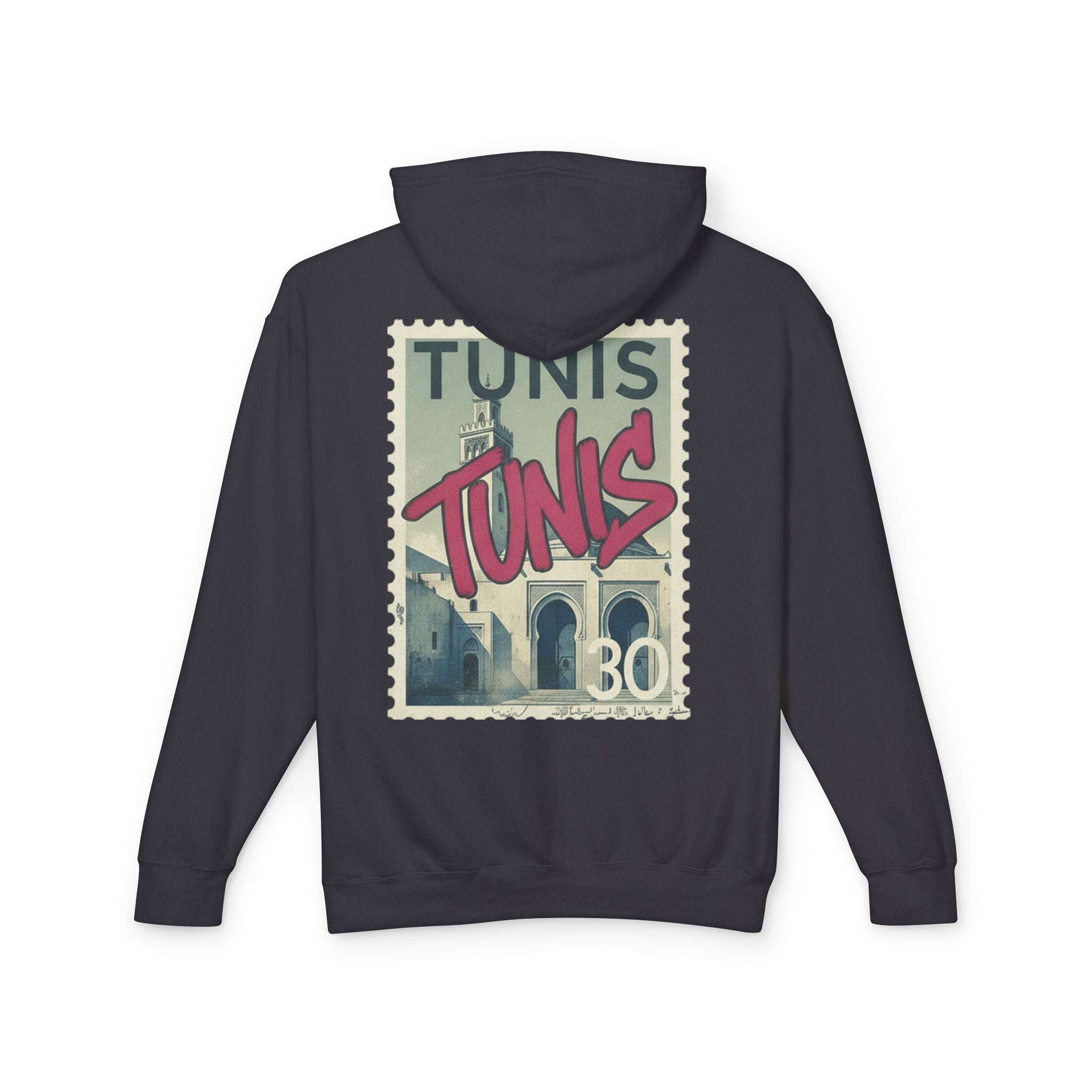Tunis Vintage Stamp Hooded Sweatshirt