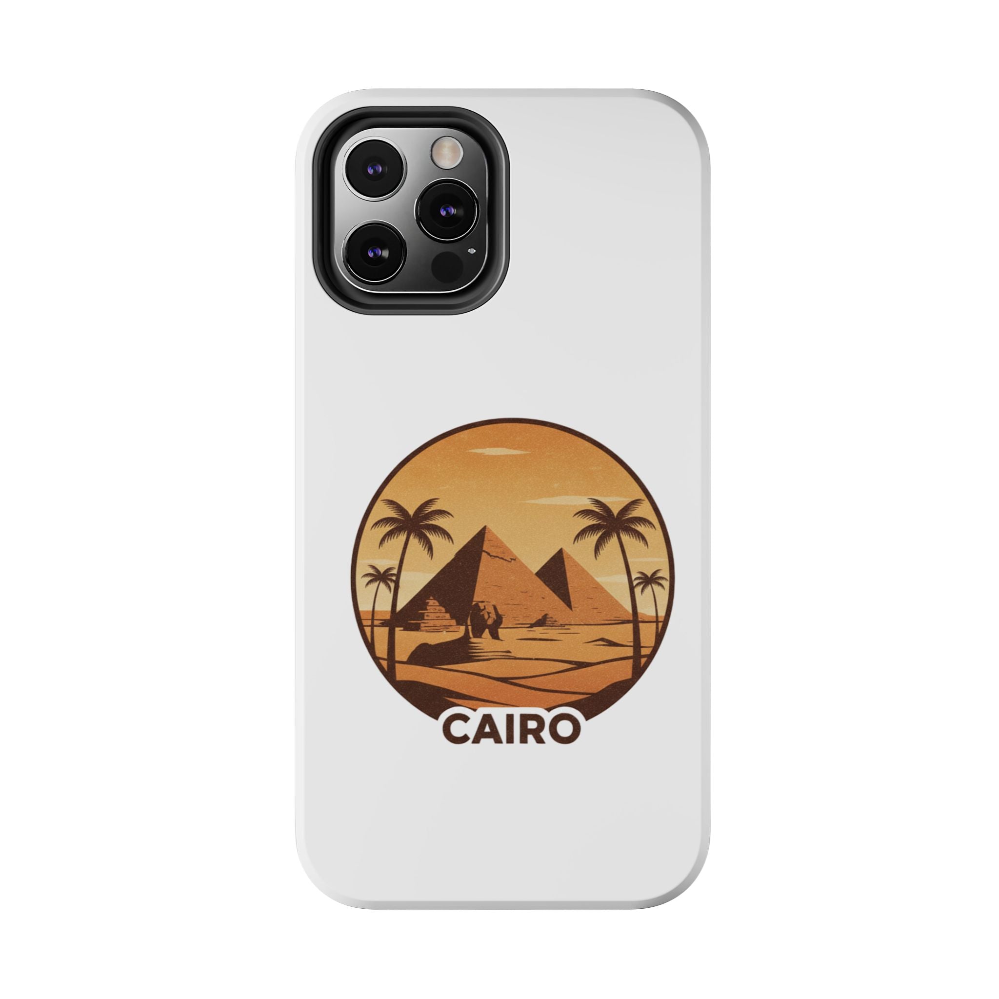 Cairo Pyramids Tough Phone Case — Vintage Egypt Travel iPhone/Android Protective Cover