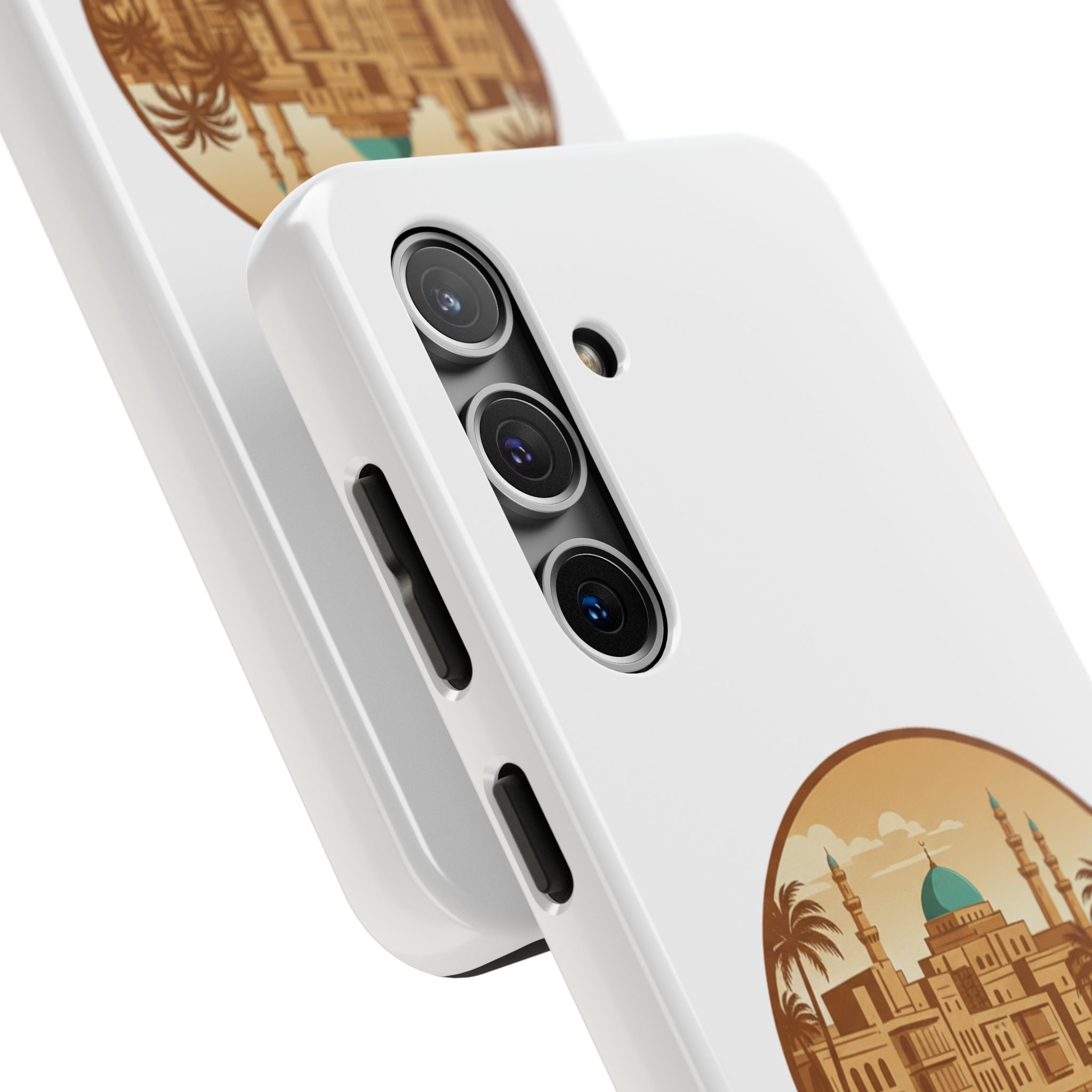 Baghdad Illustrated Tough Phone Case — Vintage Middle East Cityscape Protective Cover