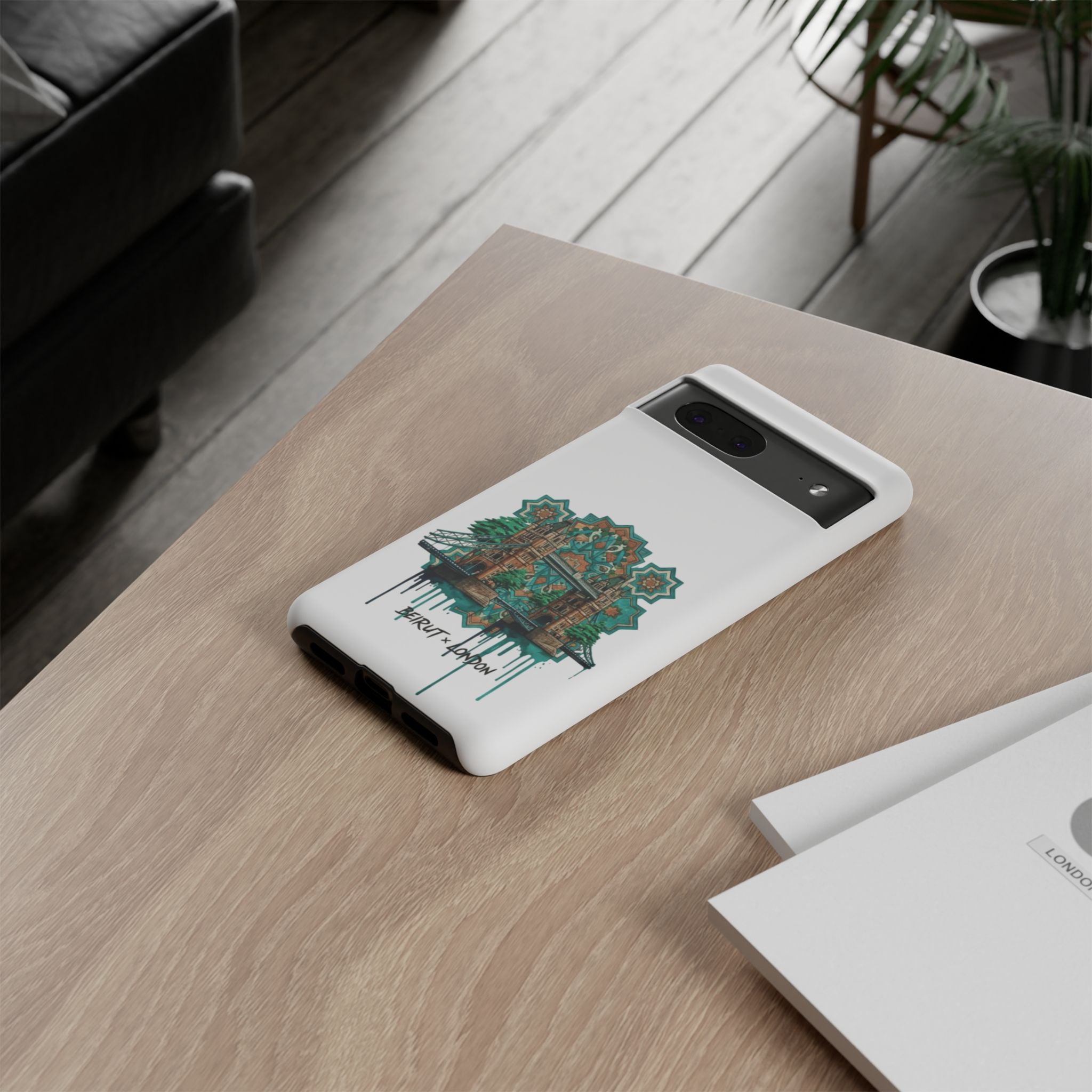 Beirut x London Ornate Phone Case — Turquoise Mosaic Gateway Design