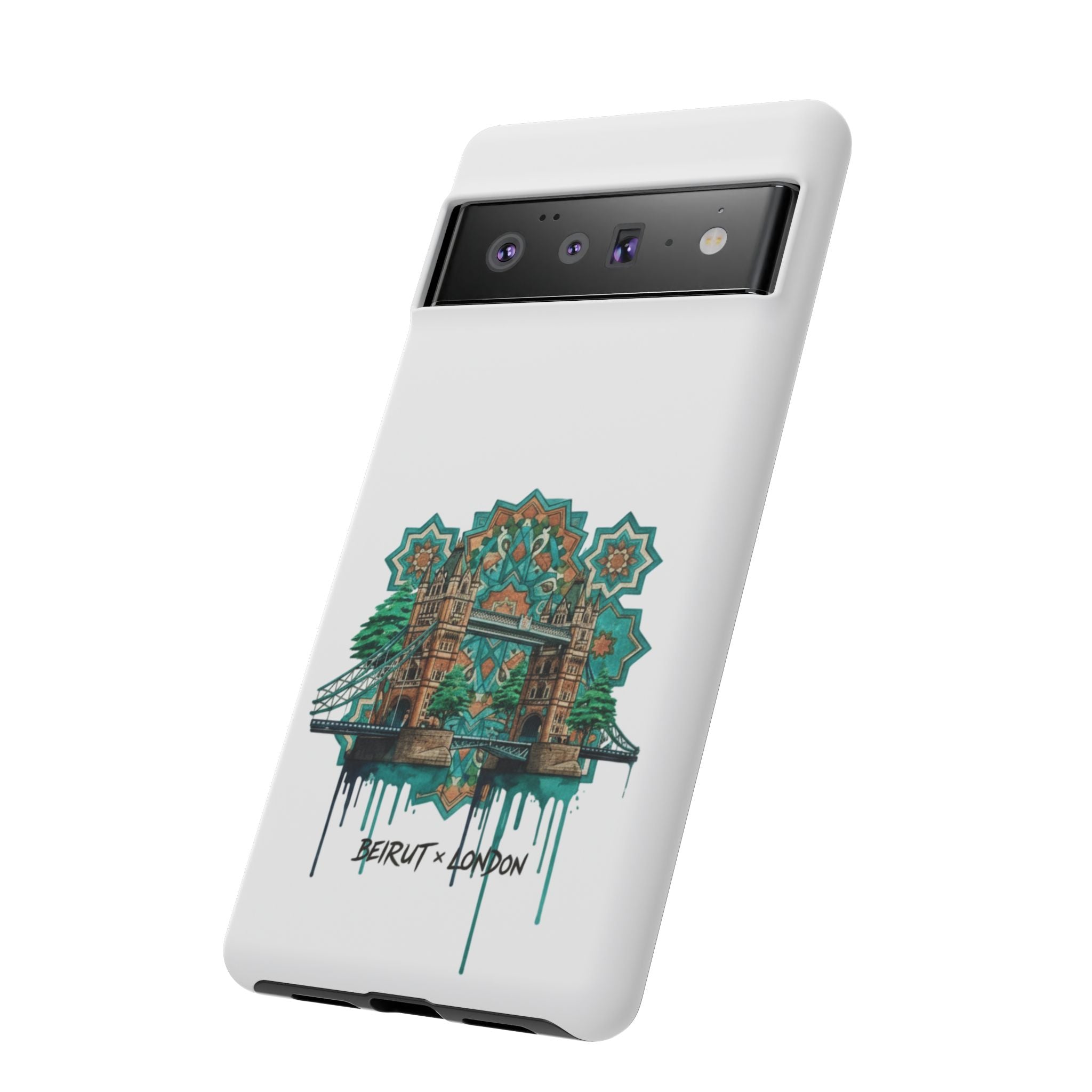 Beirut x London Ornate Phone Case — Turquoise Mosaic Gateway Design