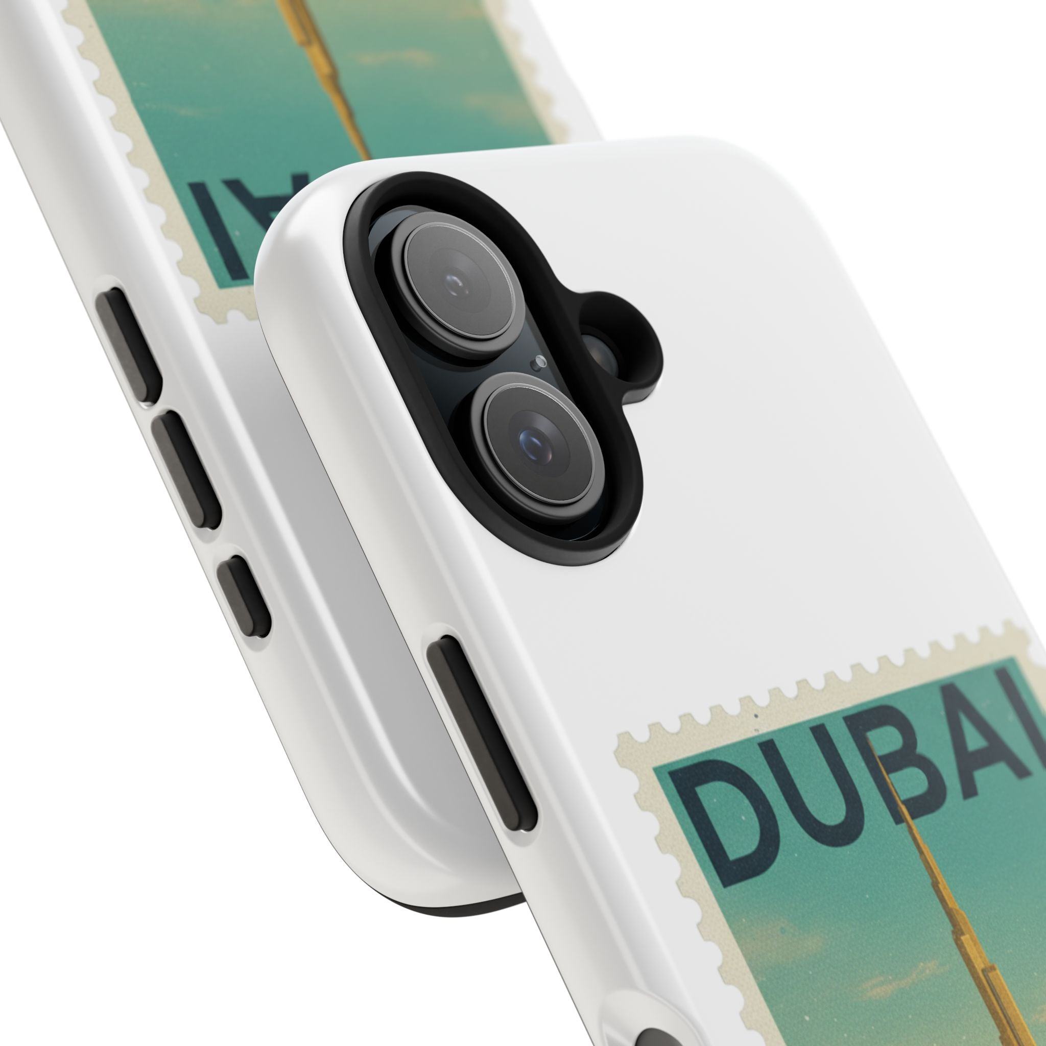 Dubai Postage Stamp Phone Case — Travel-Inspired Tough iPhone Case