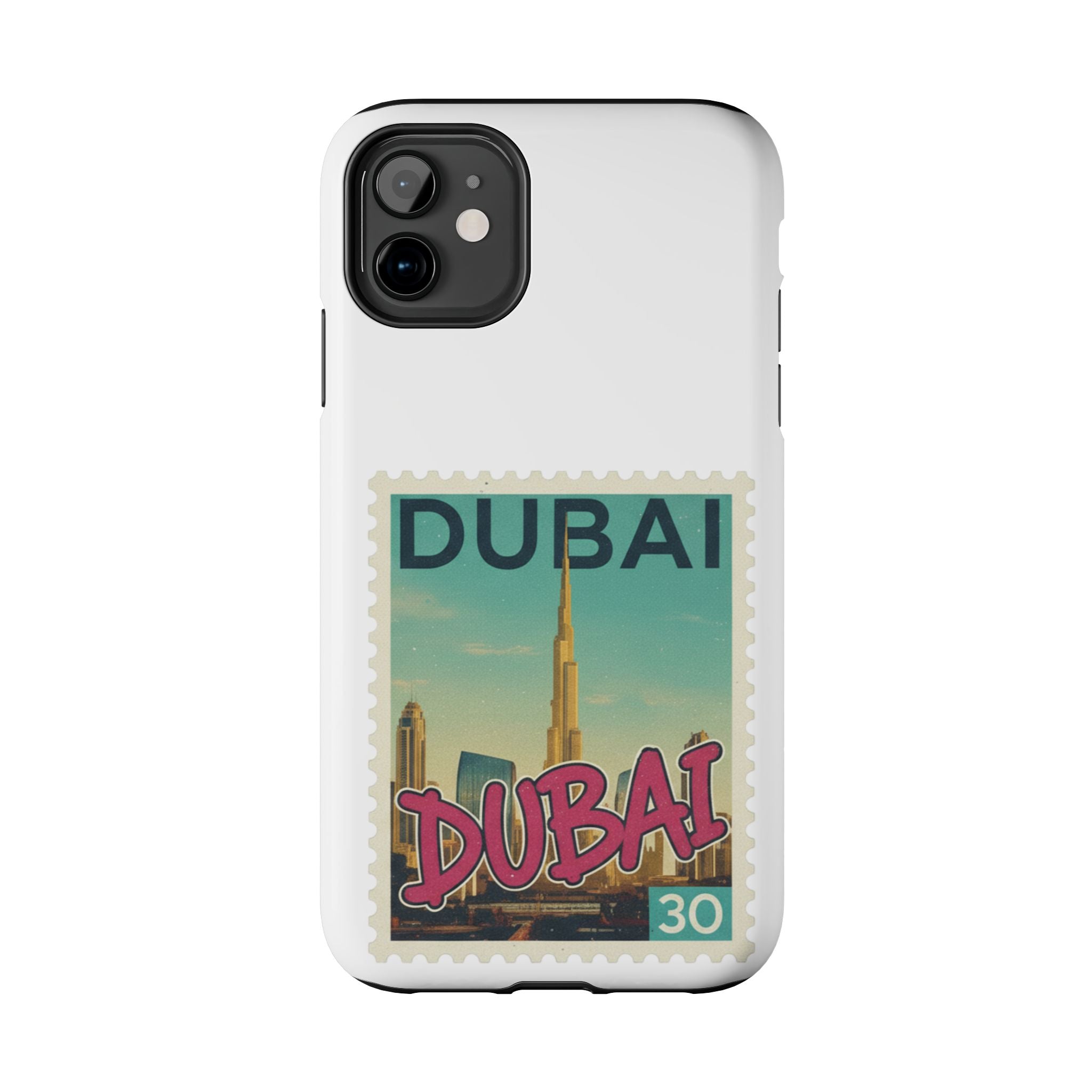 Dubai Postage Stamp Phone Case — Travel-Inspired Tough iPhone Case