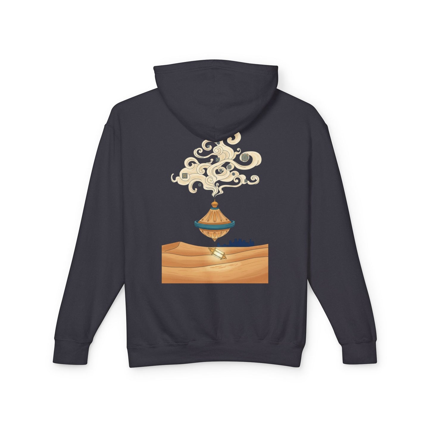 Sweat à capuche Lampe du désert — Sweat-shirt bohème Lanterne flottante du désert