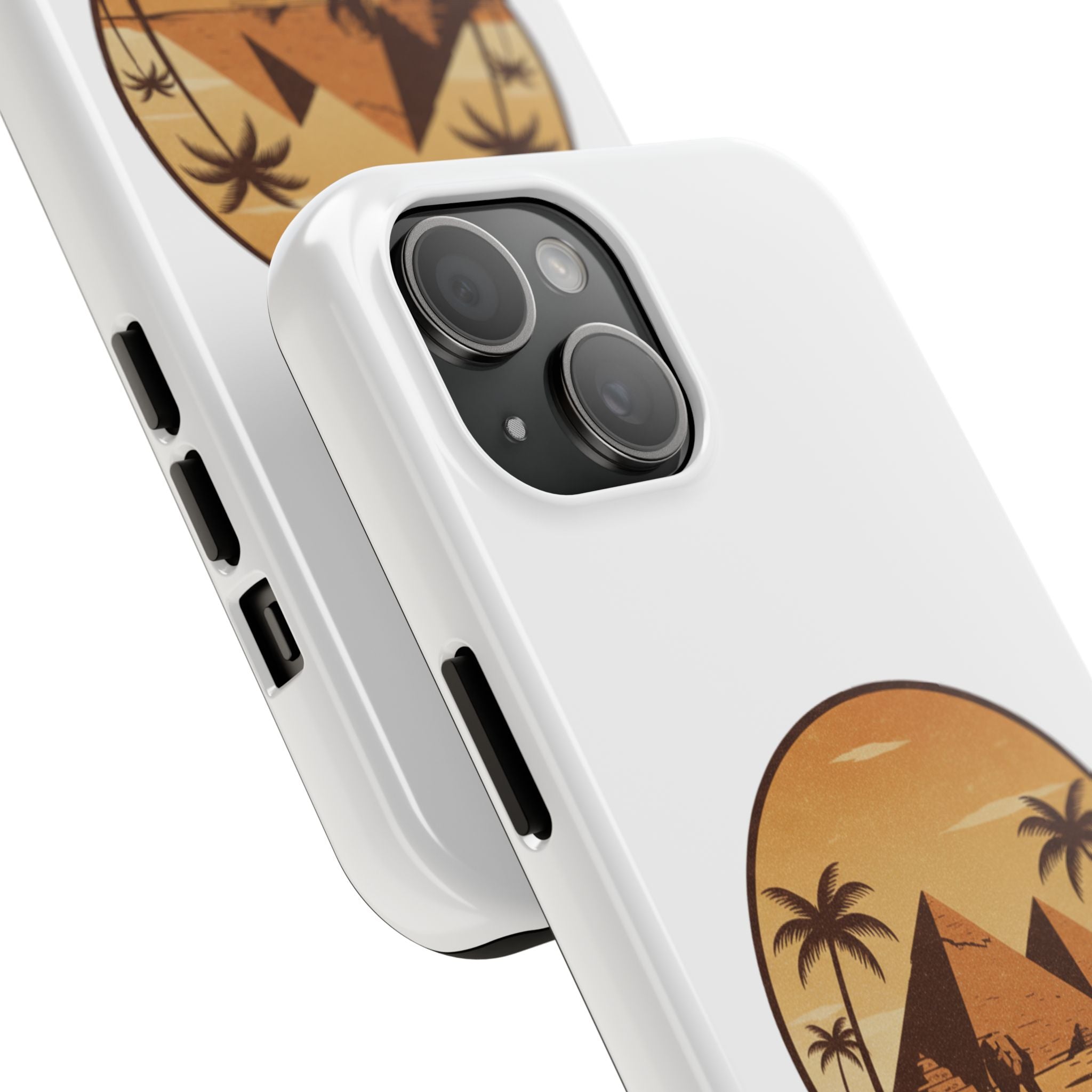 Cairo Pyramids Tough Phone Case — Vintage Egypt Travel iPhone/Android Protective Cover