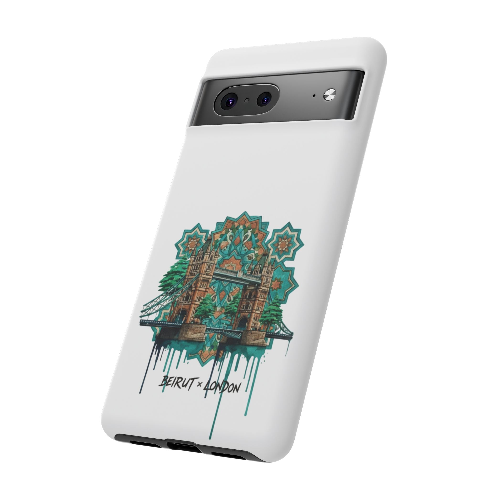 Beirut x London Ornate Phone Case — Turquoise Mosaic Gateway Design