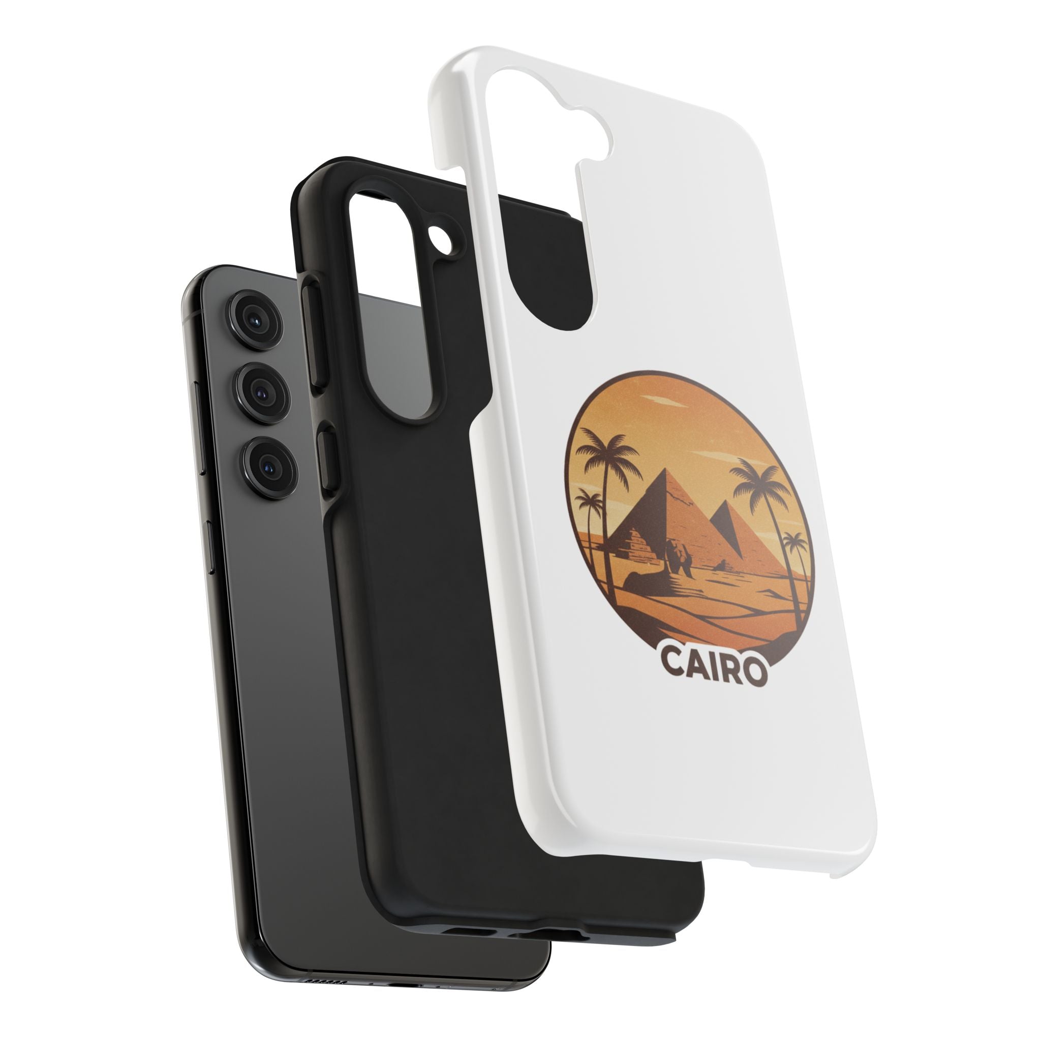 Cairo Pyramids Tough Phone Case — Vintage Egypt Travel iPhone/Android Protective Cover
