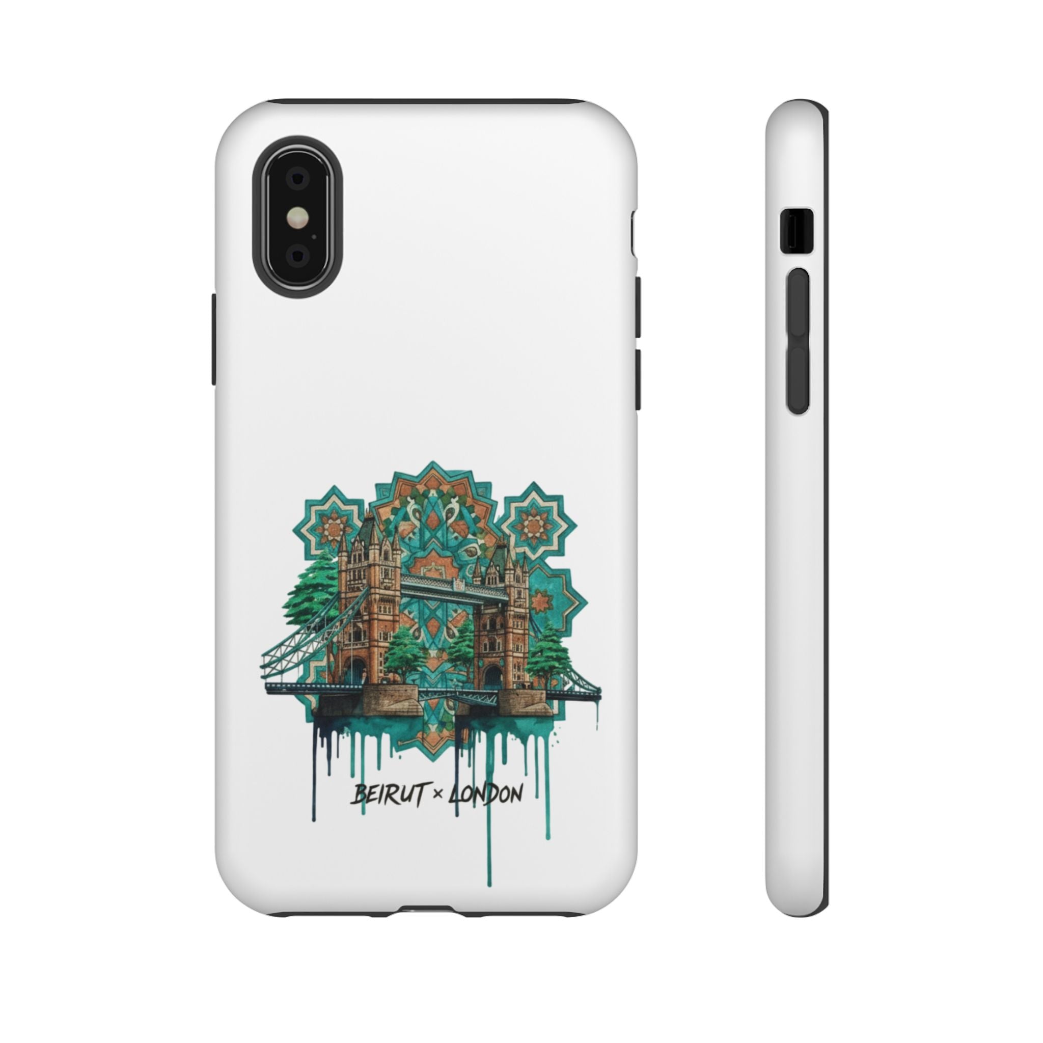 Beirut x London Ornate Phone Case — Turquoise Mosaic Gateway Design
