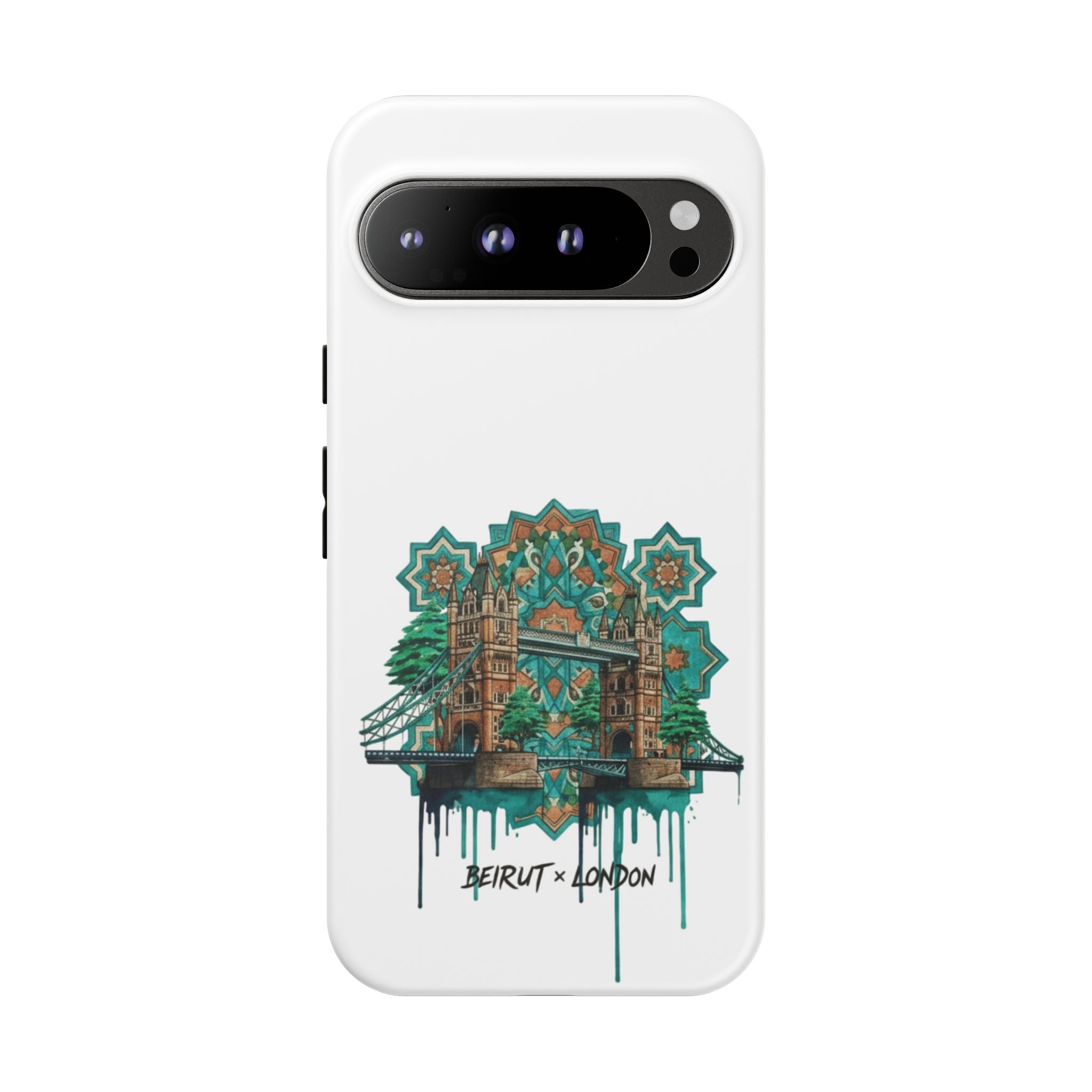 Beirut x London Ornate Phone Case — Turquoise Mosaic Gateway Design