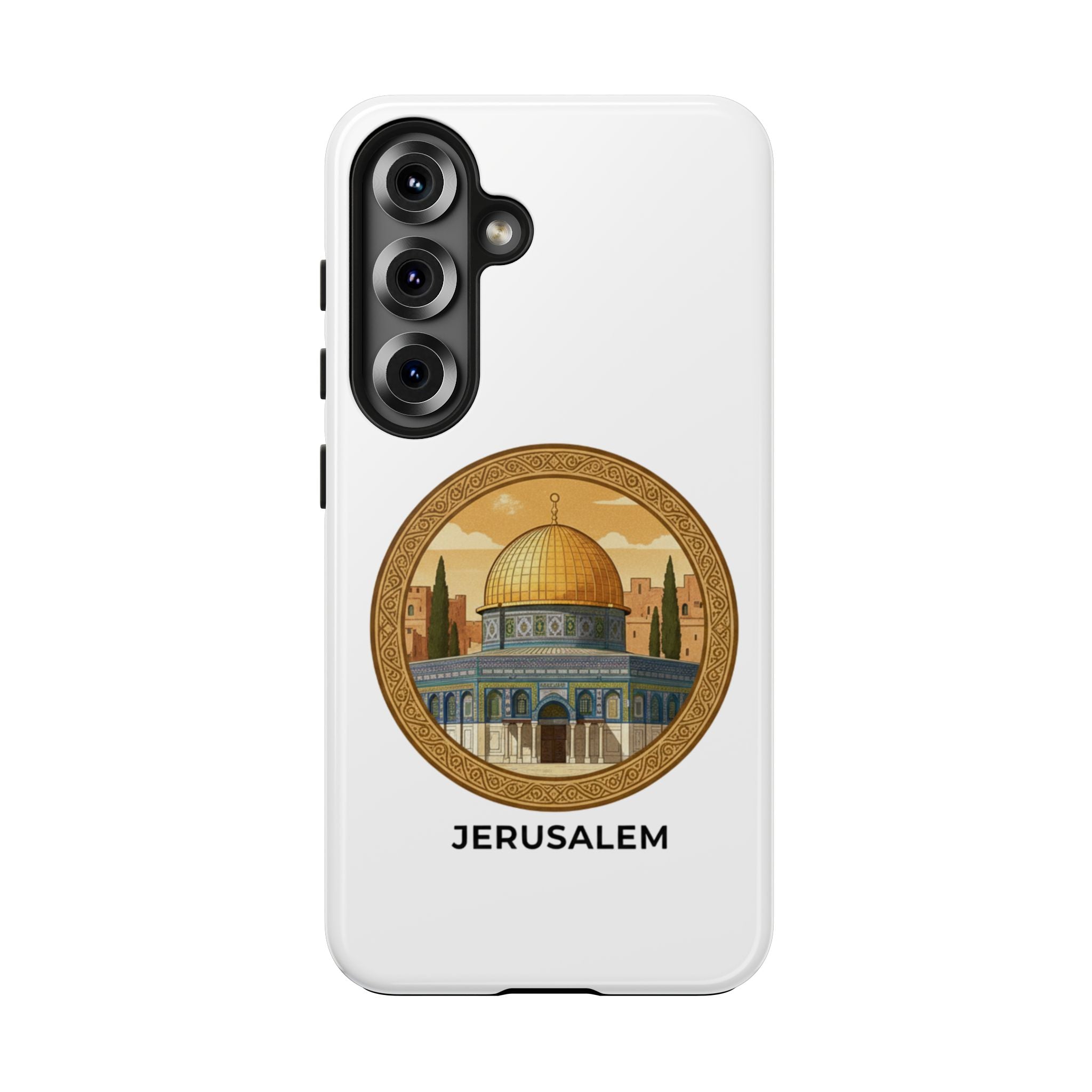 Jerusalem Dome Tough Phone Case — Golden Dome of the Rock Illustration