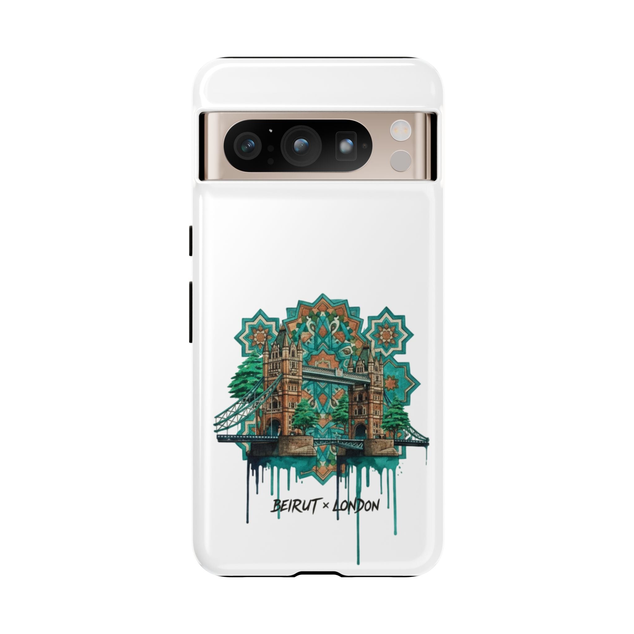Beirut x London Ornate Phone Case — Turquoise Mosaic Gateway Design