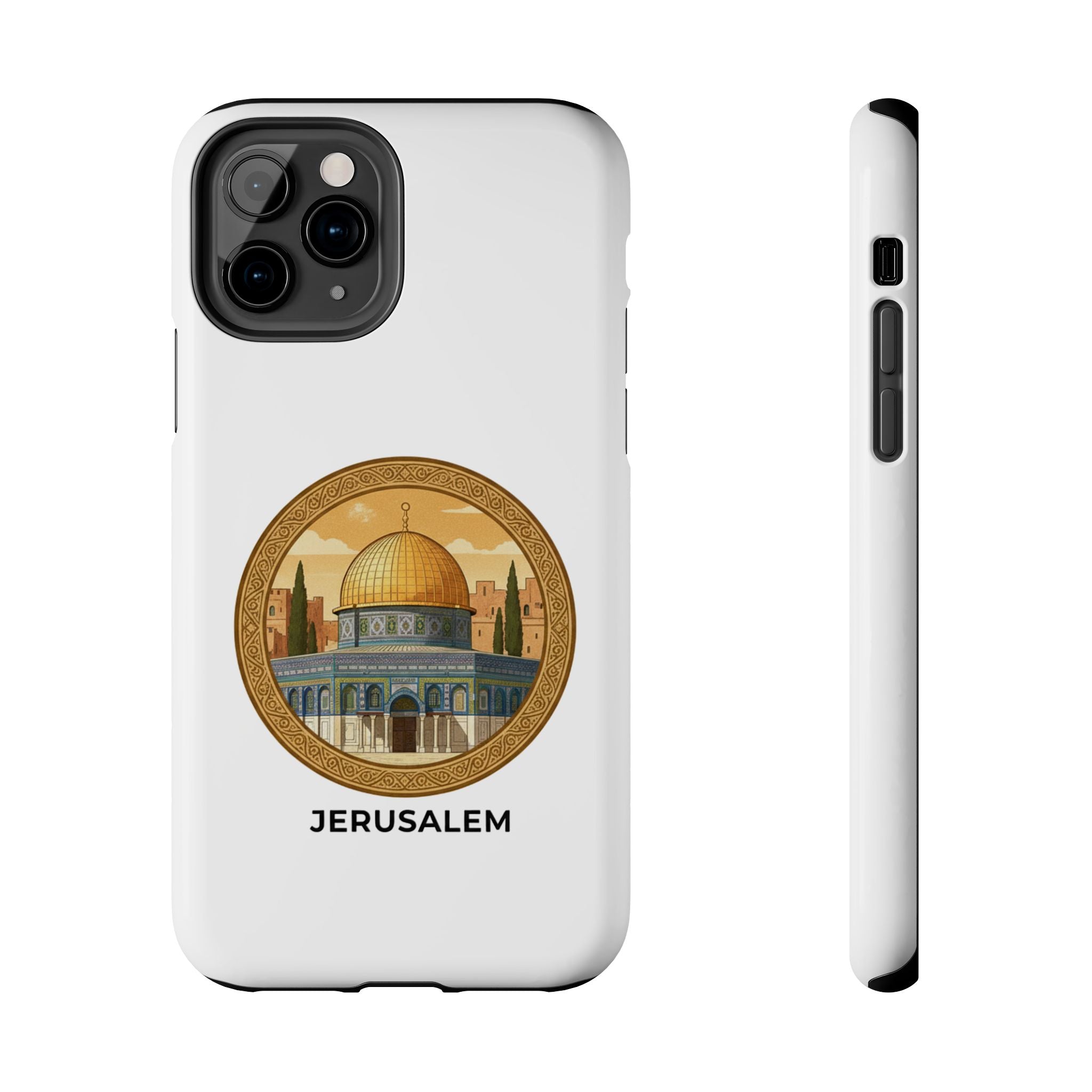 Jerusalem Dome Tough Phone Case — Golden Dome of the Rock Illustration