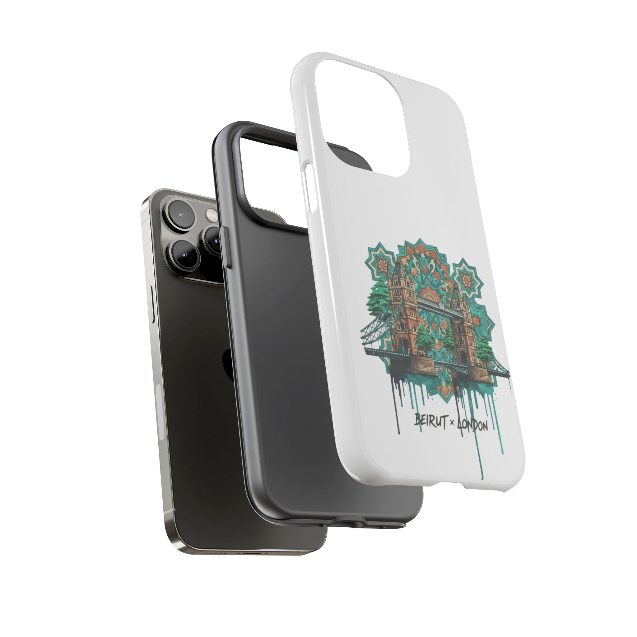 Beirut x London Ornate Phone Case — Turquoise Mosaic Gateway Design