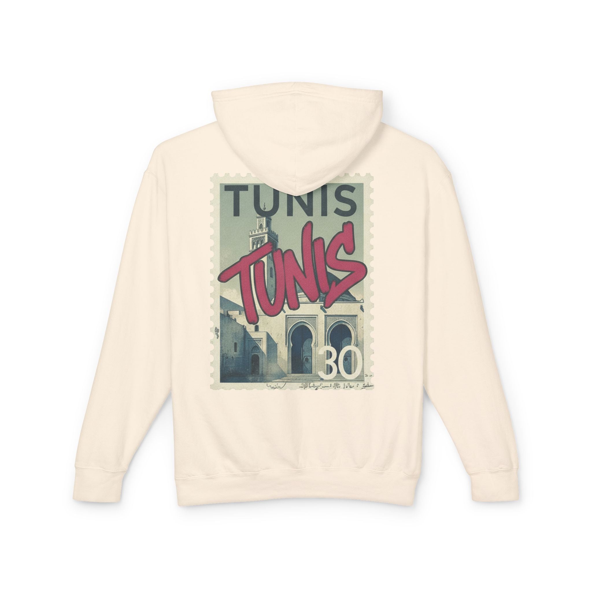 Tunis Vintage Stamp Hooded Sweatshirt