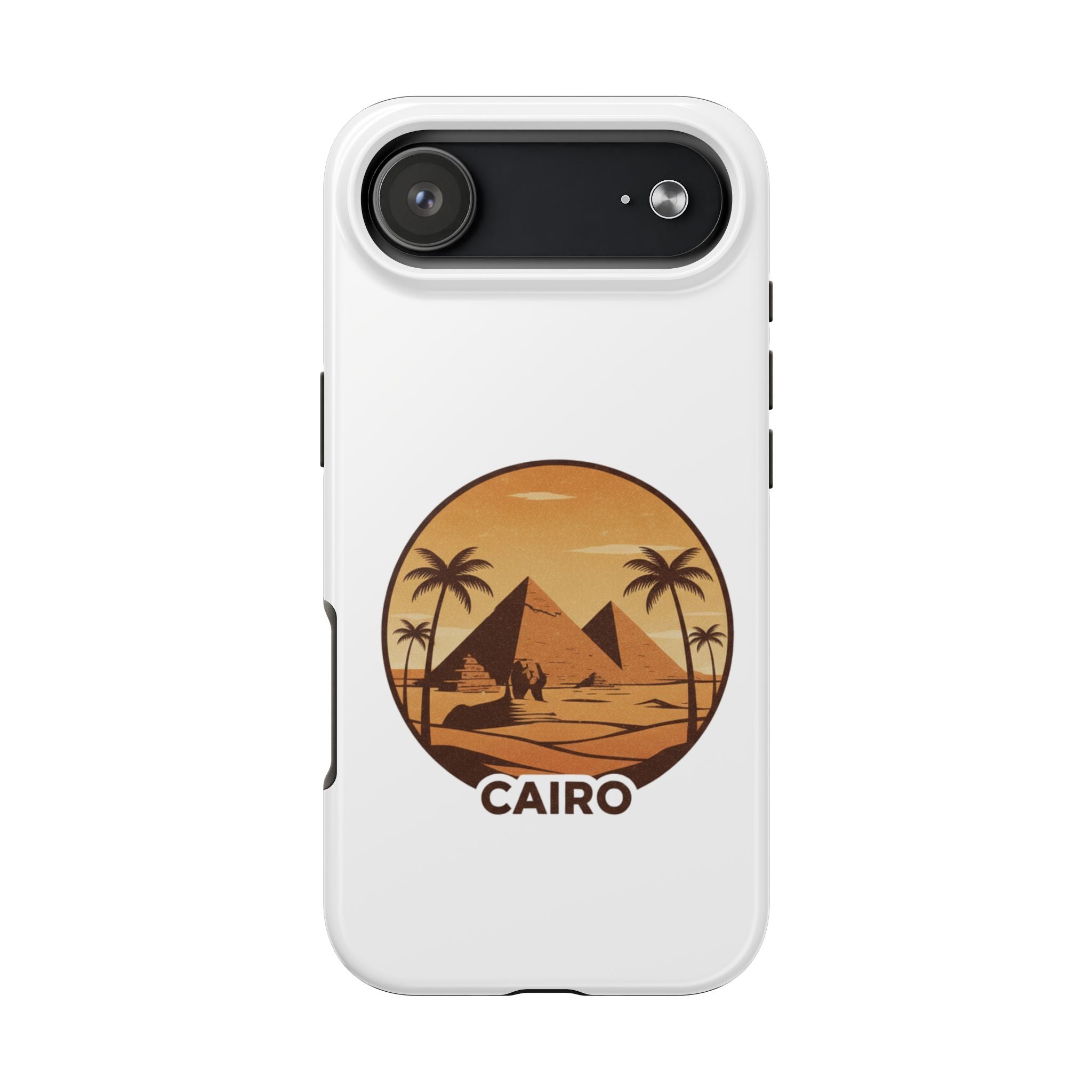 Cairo Pyramids Tough Phone Case — Vintage Egypt Travel iPhone/Android Protective Cover