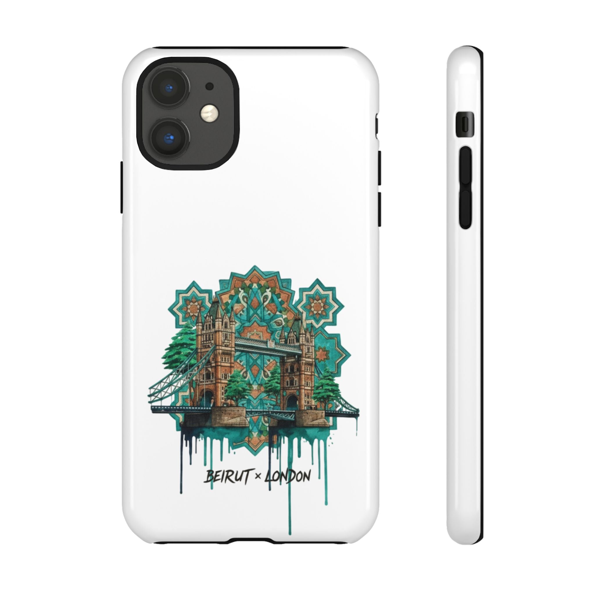 Beirut x London Ornate Phone Case — Turquoise Mosaic Gateway Design