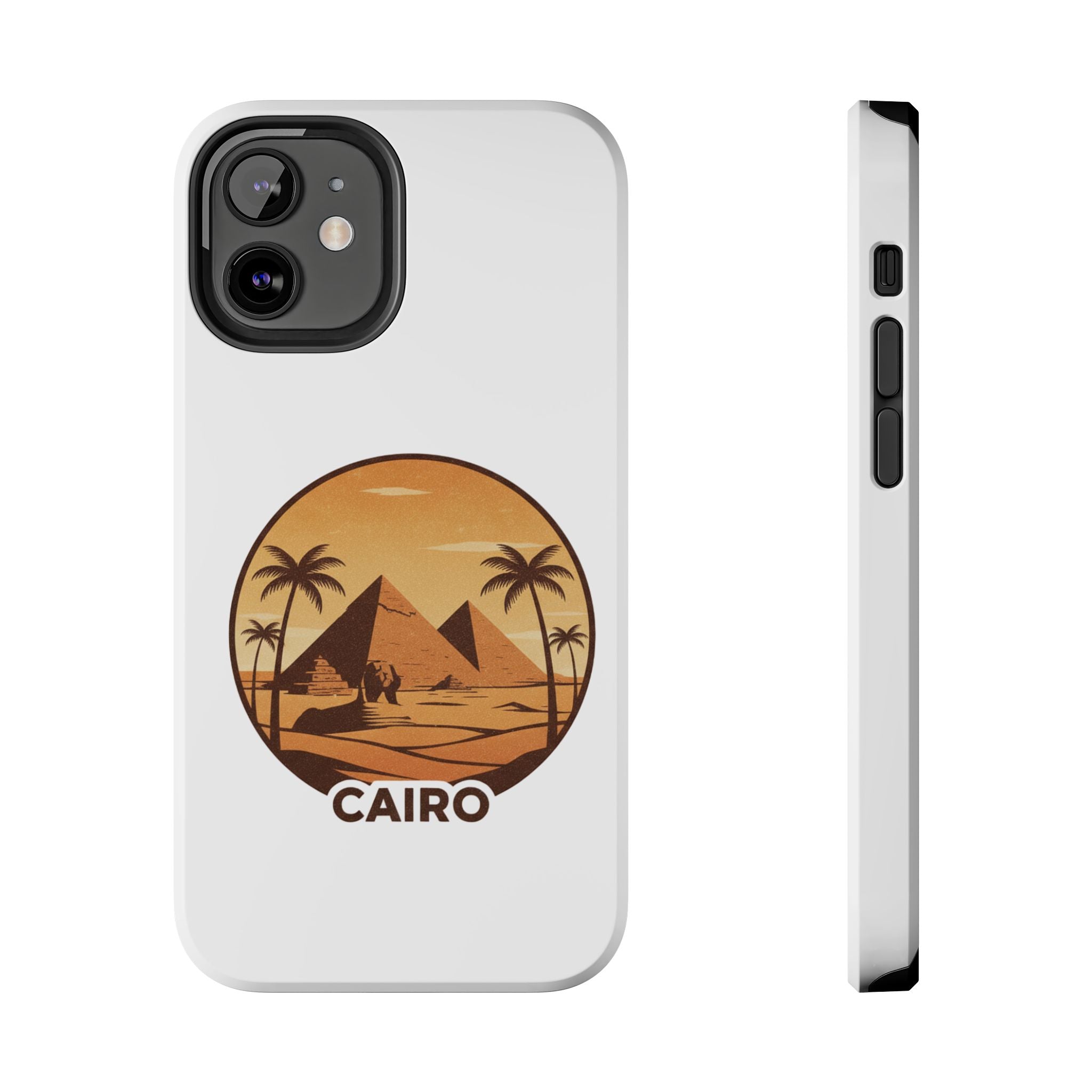 Cairo Pyramids Tough Phone Case — Vintage Egypt Travel iPhone/Android Protective Cover