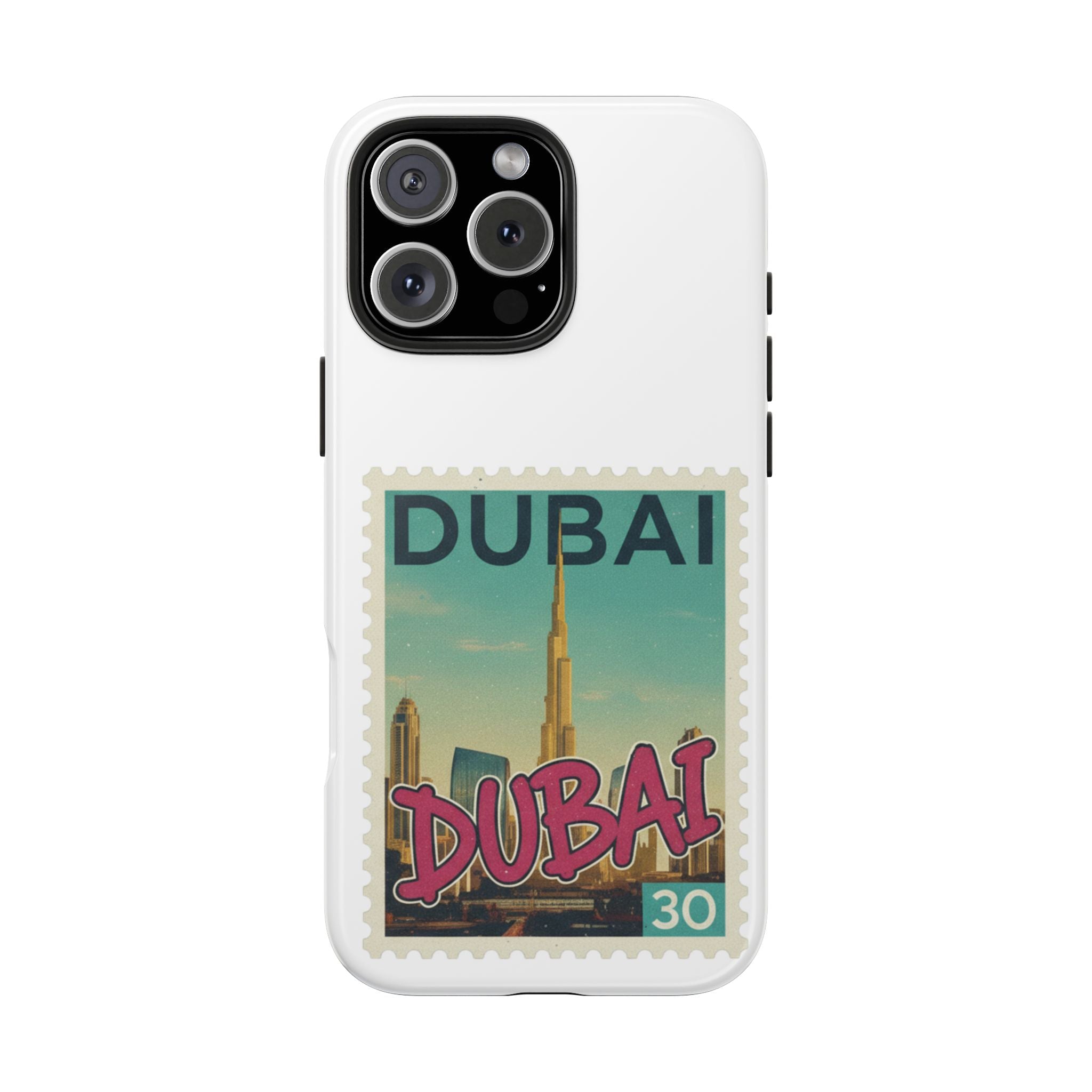 Dubai Postage Stamp Phone Case — Travel-Inspired Tough iPhone Case