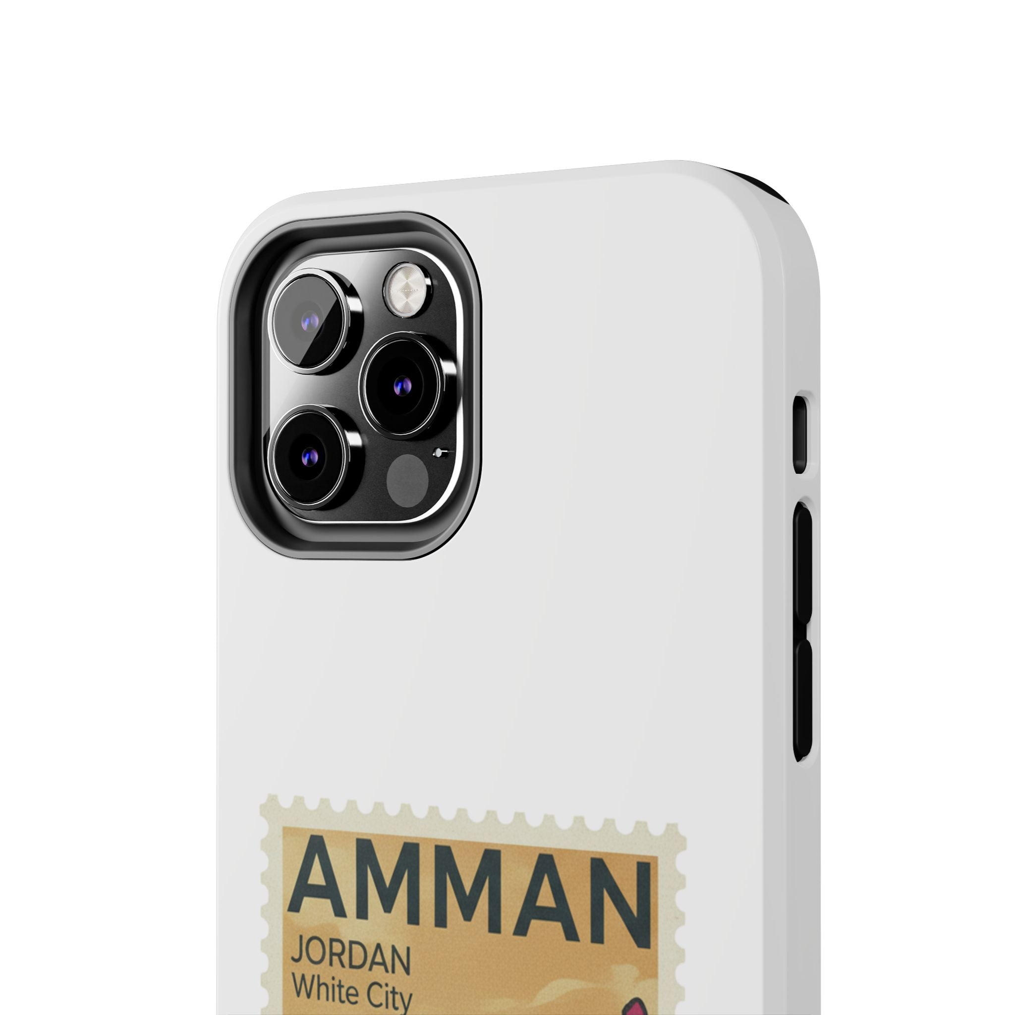 Amman Stamp Tough Phone Case — Jordan Travel Vintage Postage Design