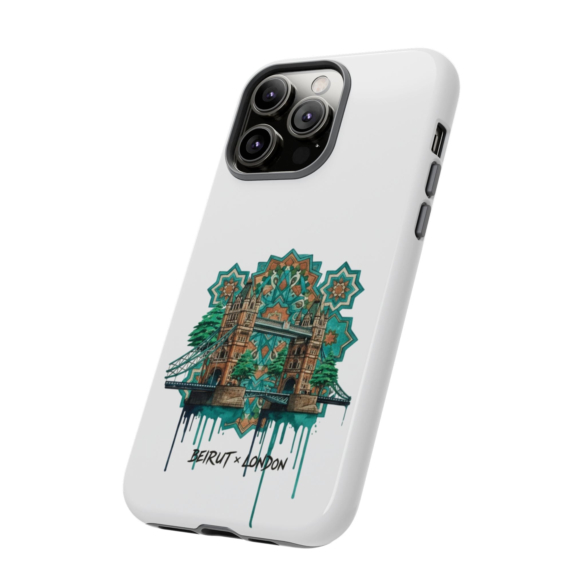 Beirut x London Ornate Phone Case — Turquoise Mosaic Gateway Design