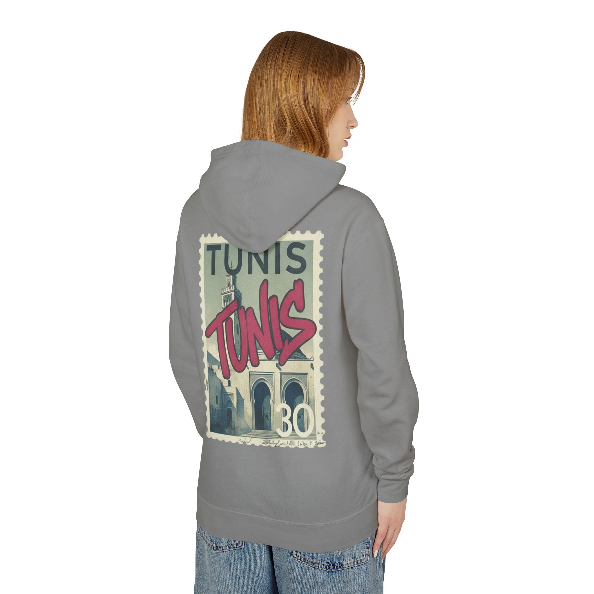 Tunis Vintage Stamp Hooded Sweatshirt