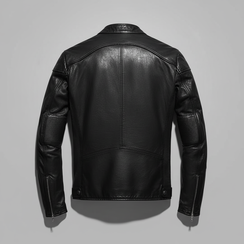 Black Jacket Back Grey