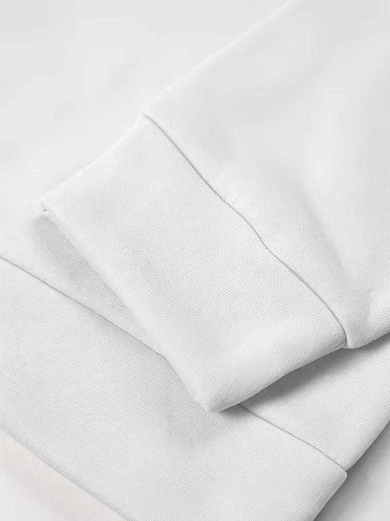 Floral Print Hooded Sweatshirt in White with "Positive" Lettering