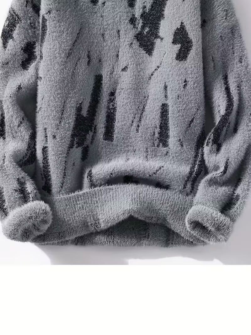 Men's Long-Sleeve Knitted Sweater