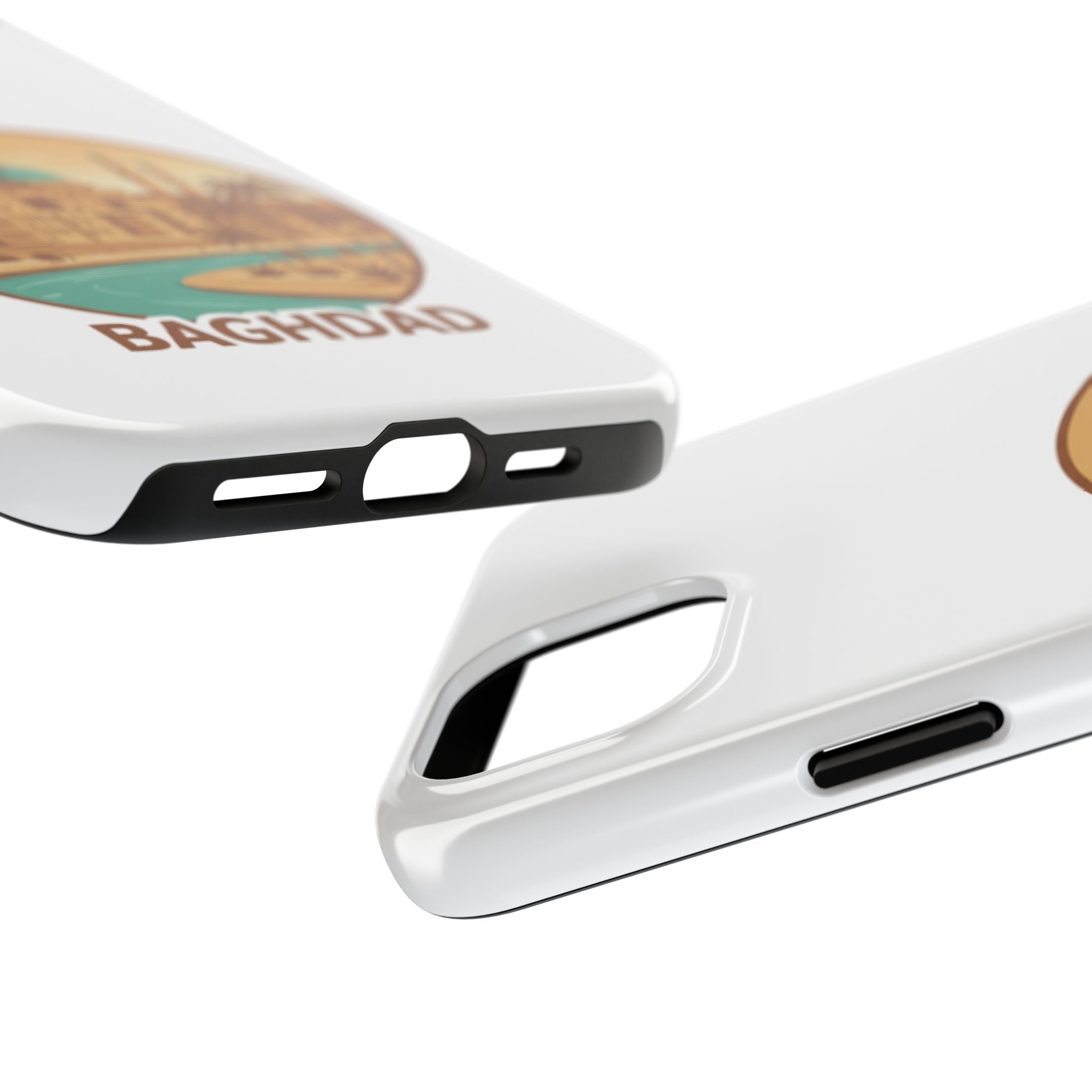 Baghdad Illustrated Tough Phone Case — Vintage Middle East Cityscape Protective Cover