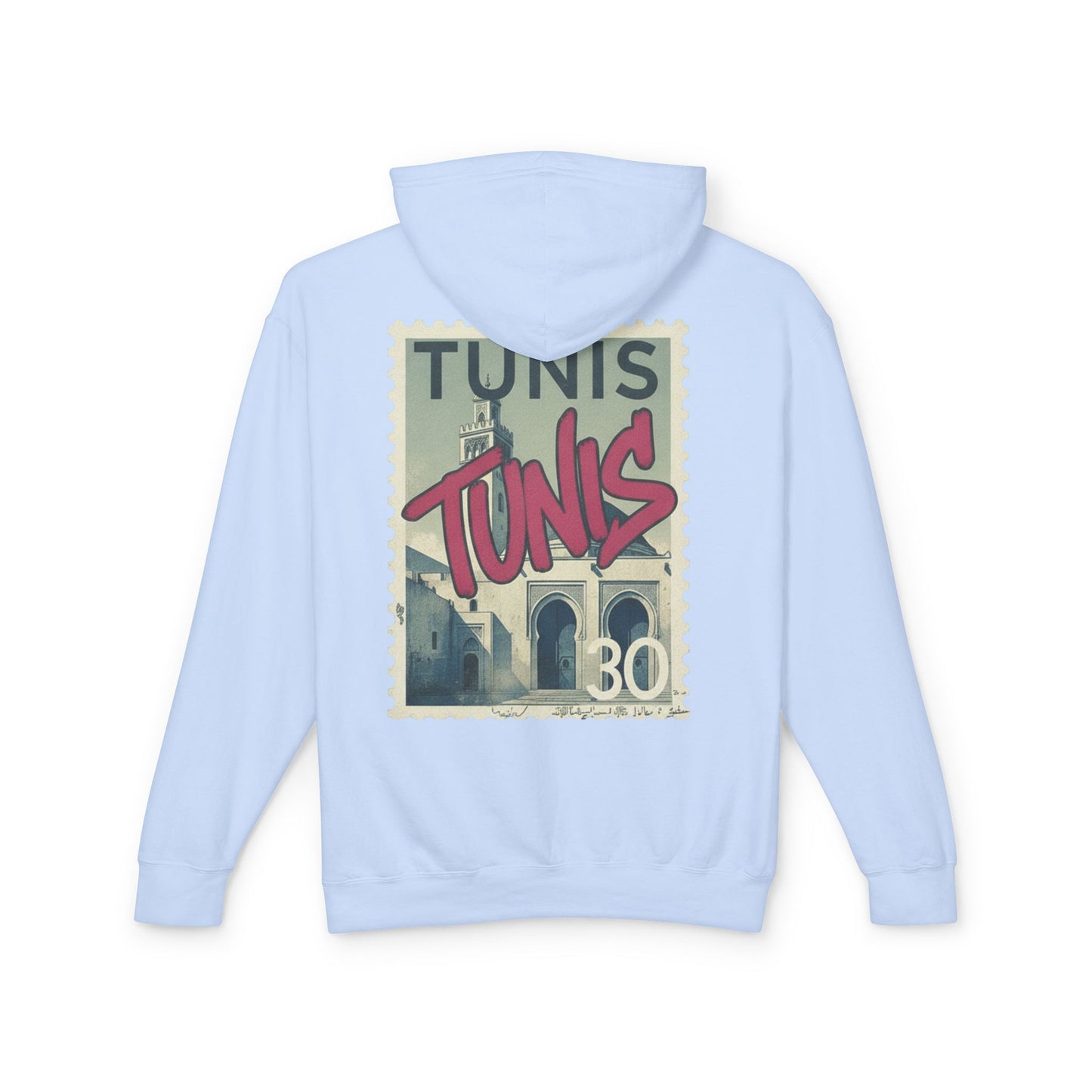 Tunis Vintage Stamp Hooded Sweatshirt