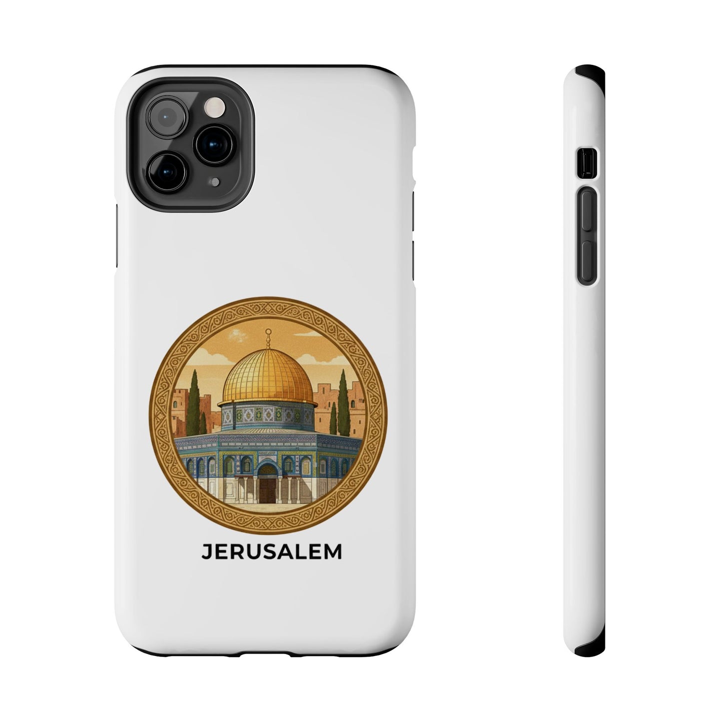 Jerusalem Dome Tough Phone Case — Golden Dome of the Rock Illustration