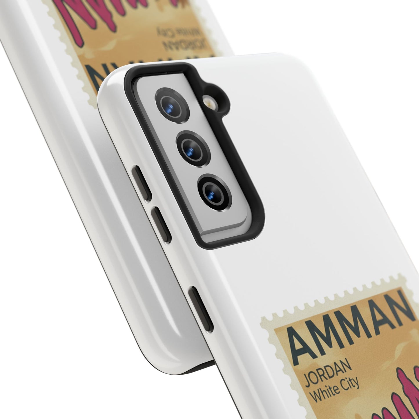 Amman Stamp Tough Phone Case — Jordan Travel Vintage Postage Design