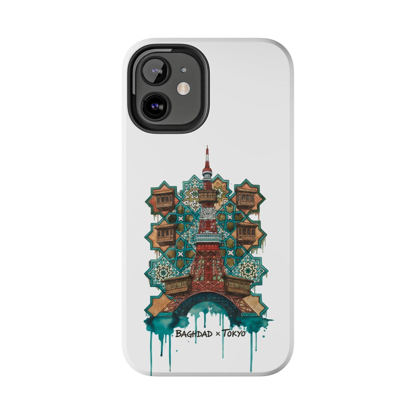 Coque de téléphone résistante — Illustration fusion Bagdad x Tokyo